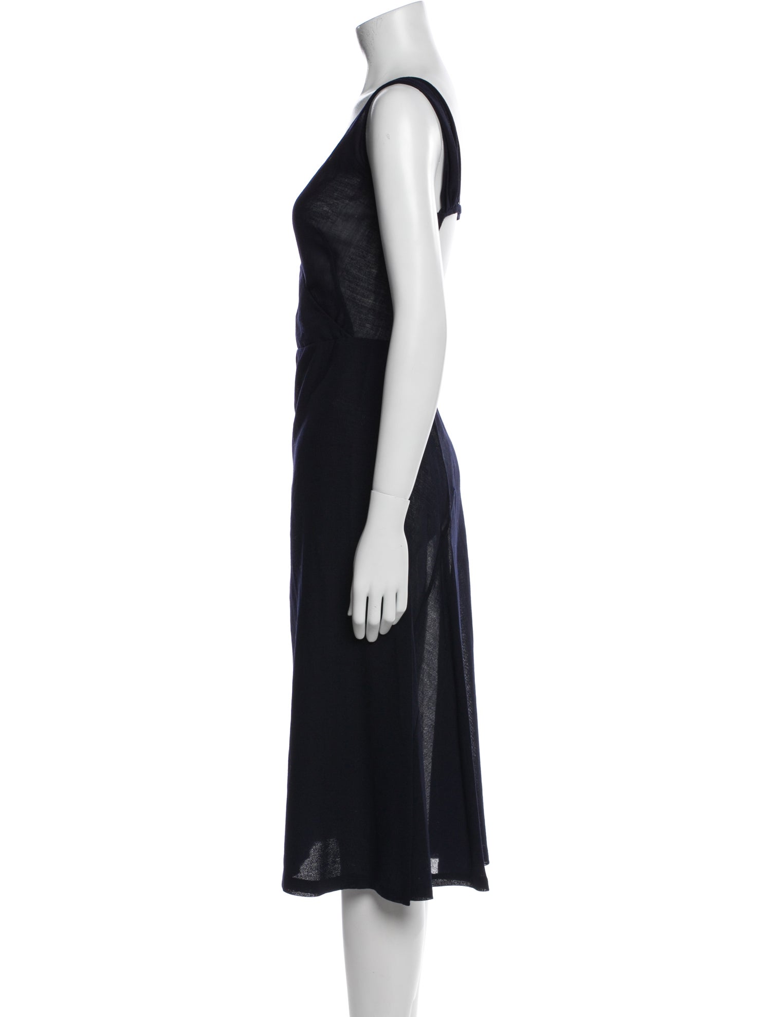 Jil Sander V-Neck Knee-Length Dress