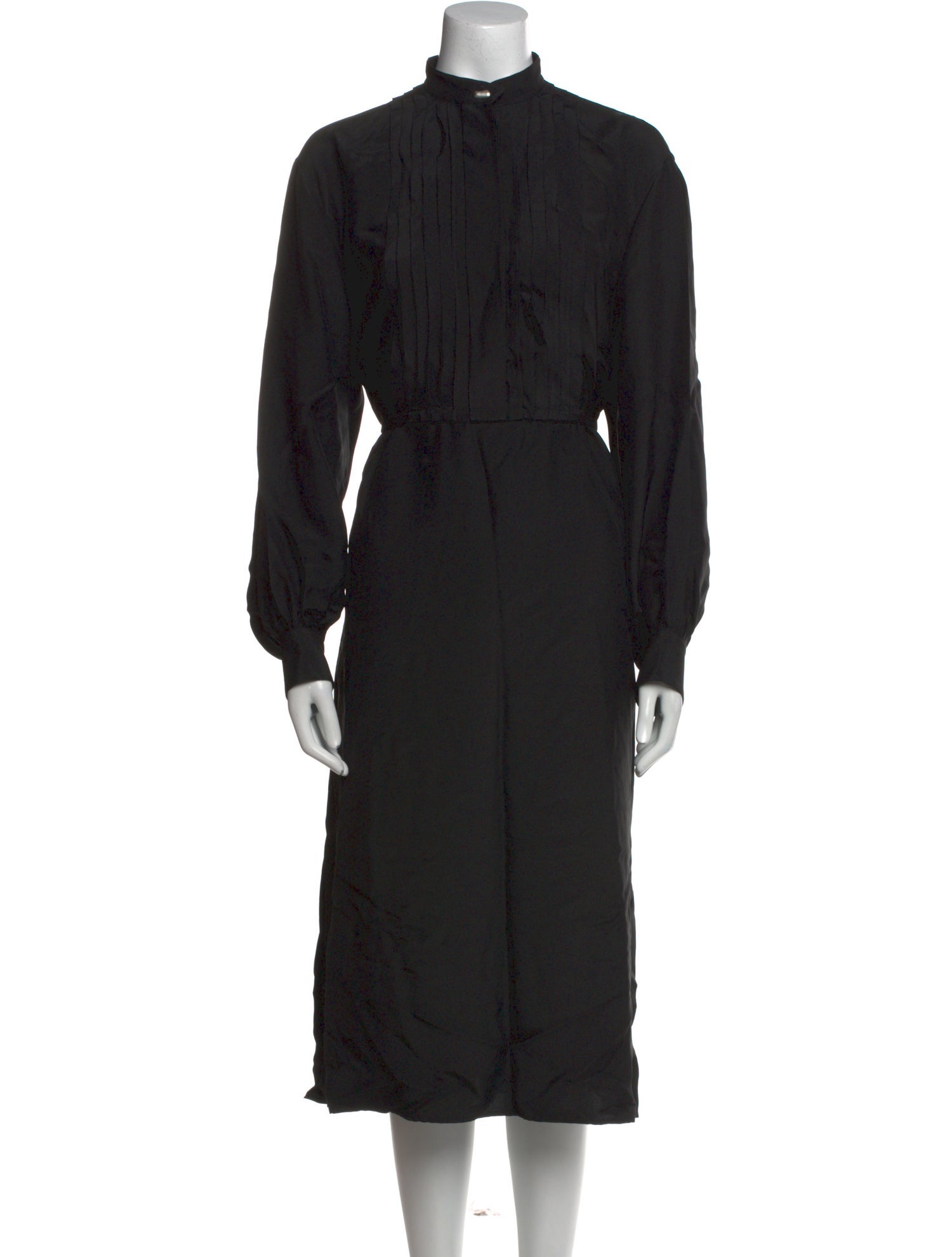 Jil Sander Mock Neck Midi Length Dress