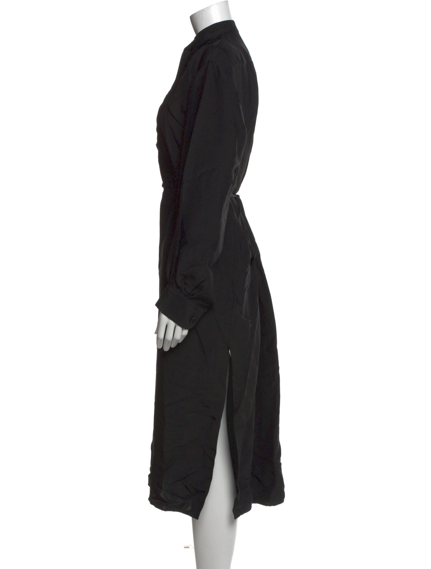 Jil Sander Mock Neck Midi Length Dress