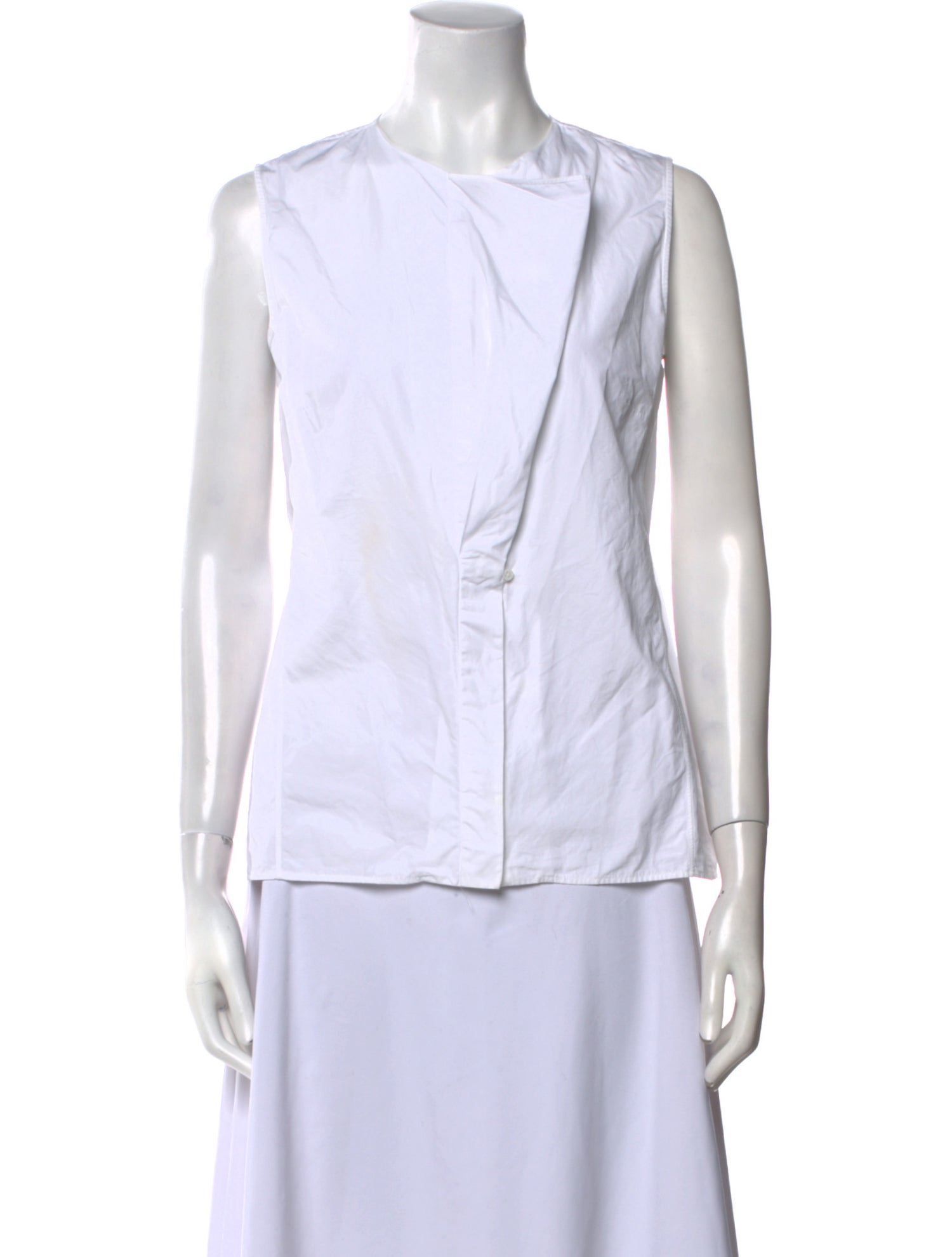 Jil Sander Crew Neck Sleeveless Top