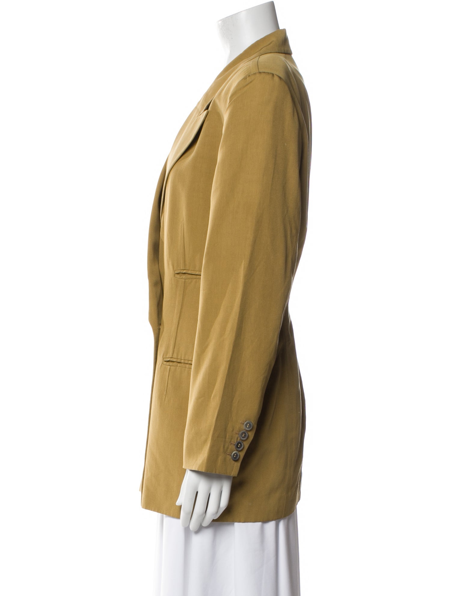 Jil Sander Silk Peacoat