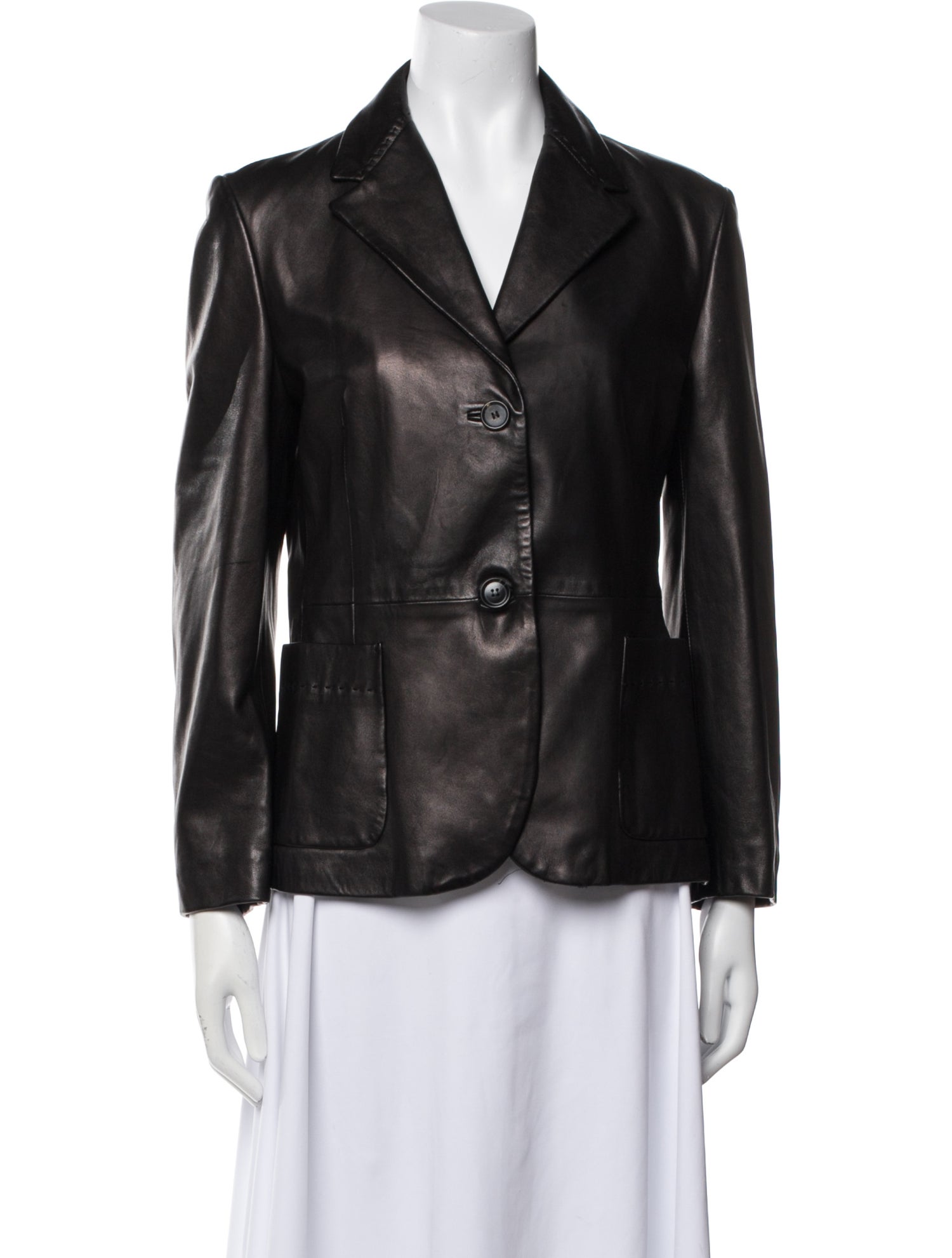 Jil Sander Leather Blazer
