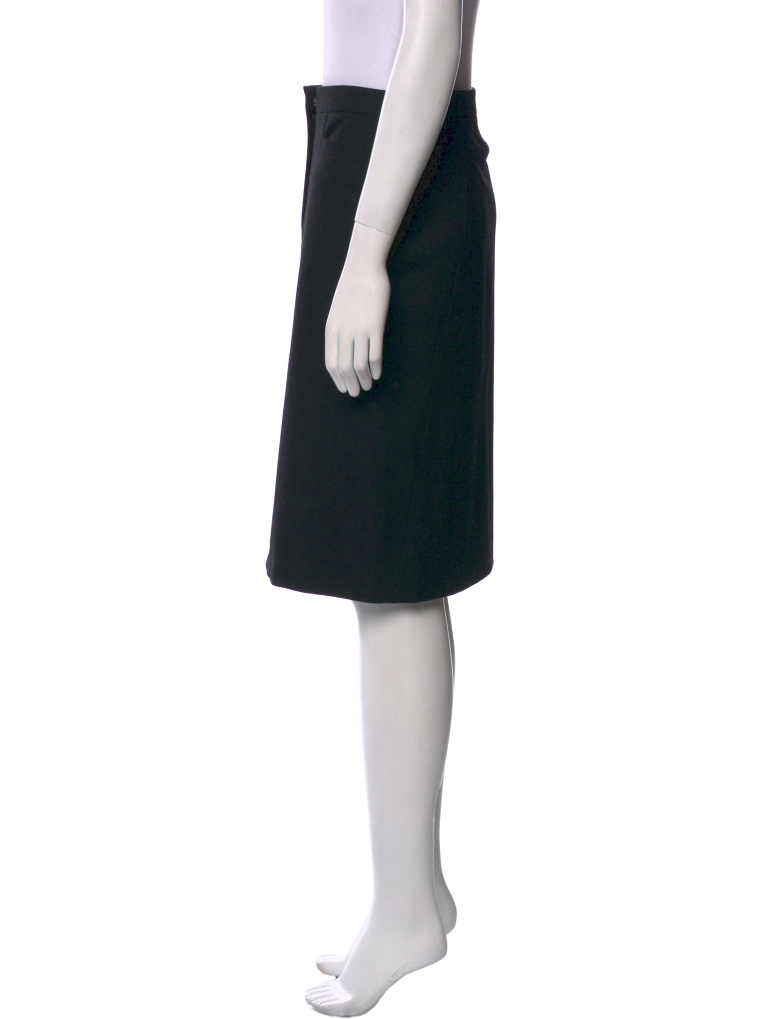 Jil Sander Virgin Wool Knee-Length Skirt