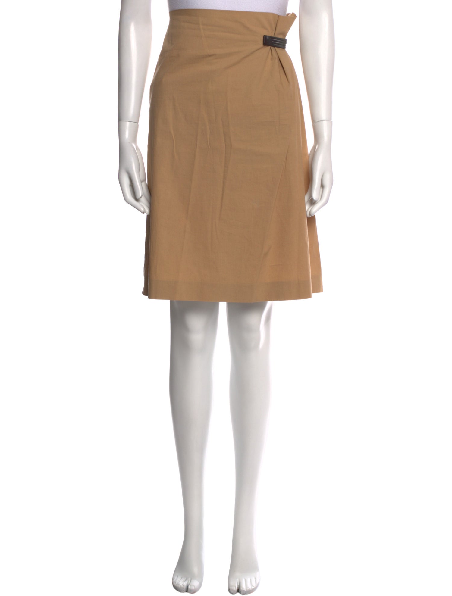 Jil Sander Pleated Accents Knee-Length Skirt