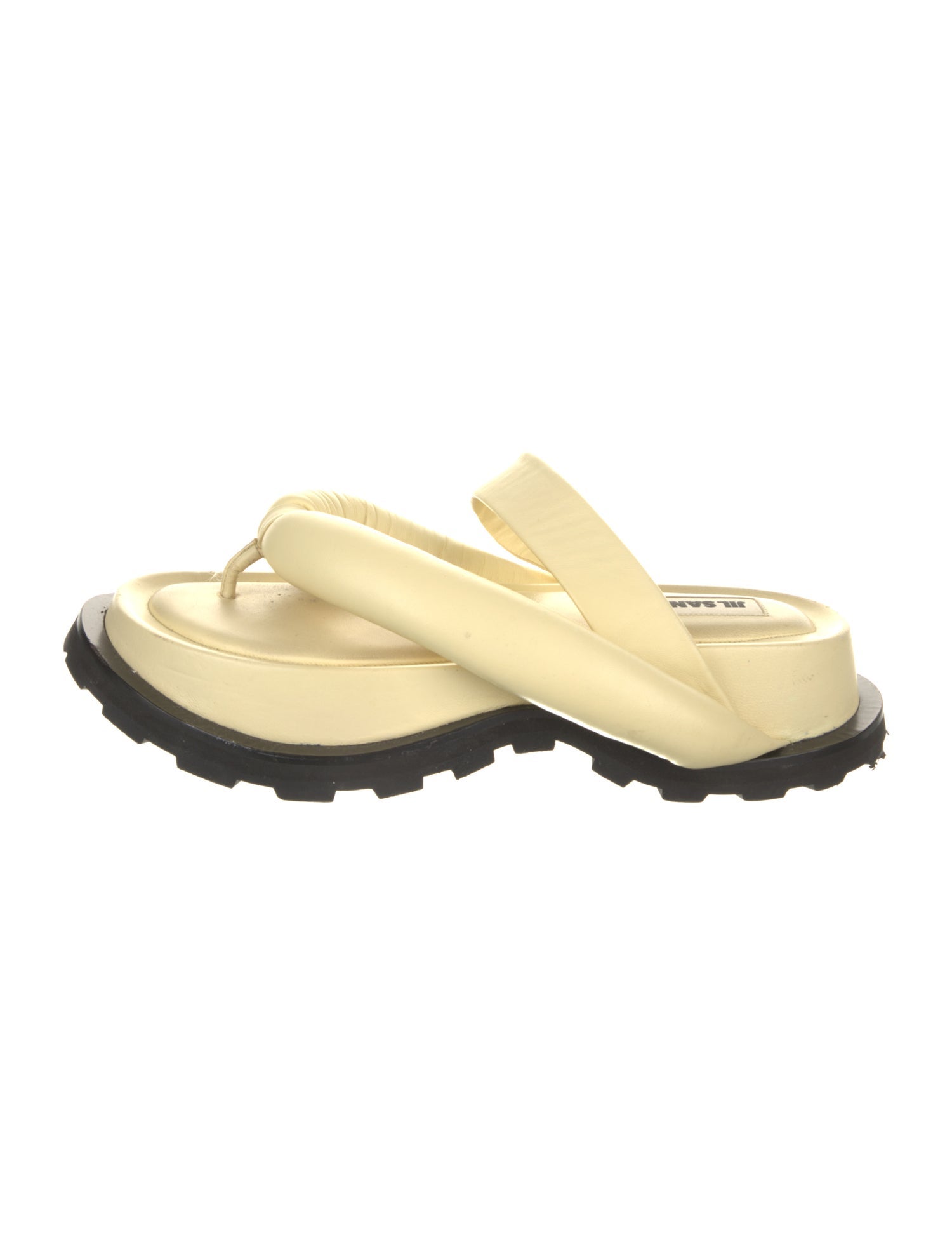 Jil Sander Leather Slides