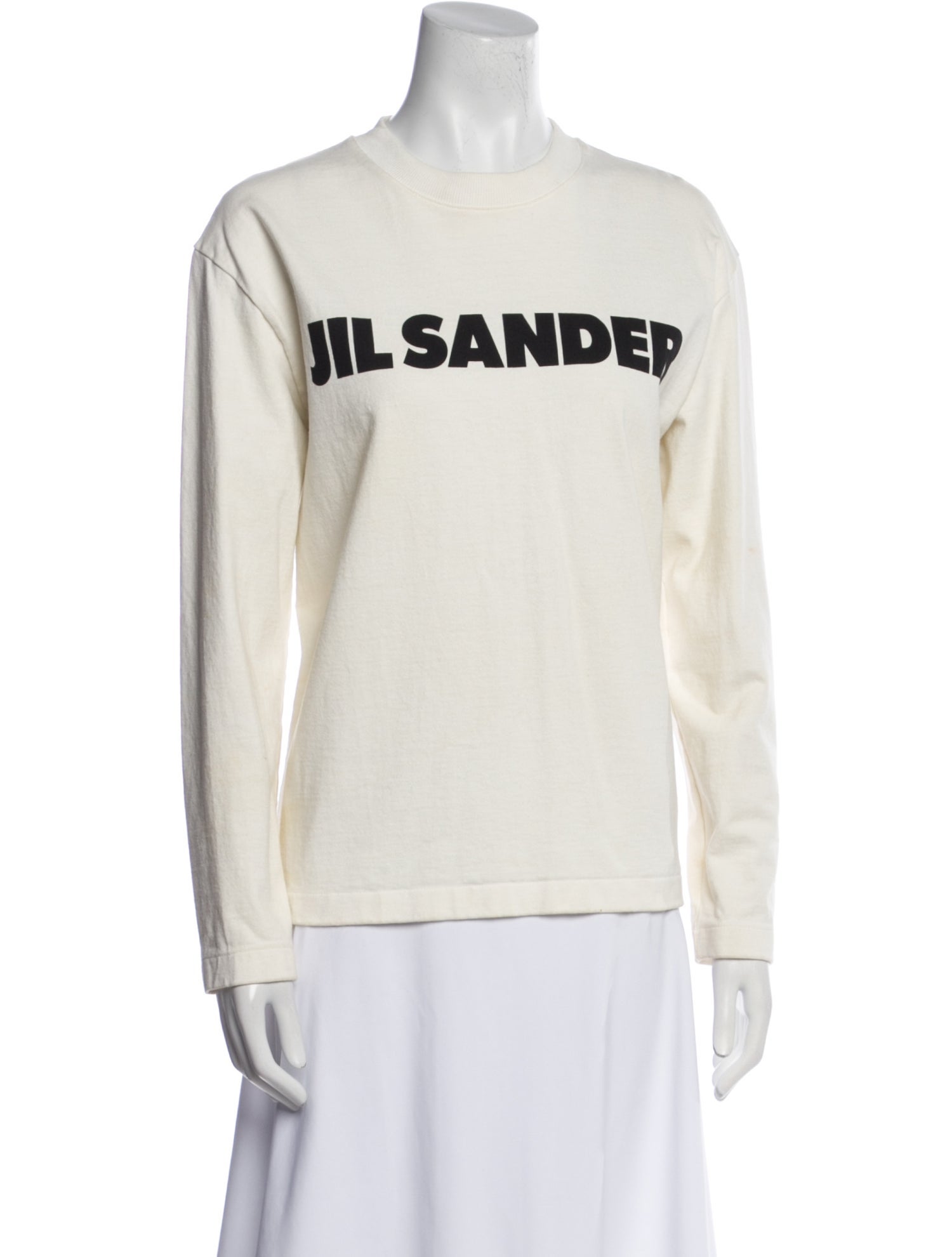 Jil Sander Graphic Print Crew Neck Sweatshirt