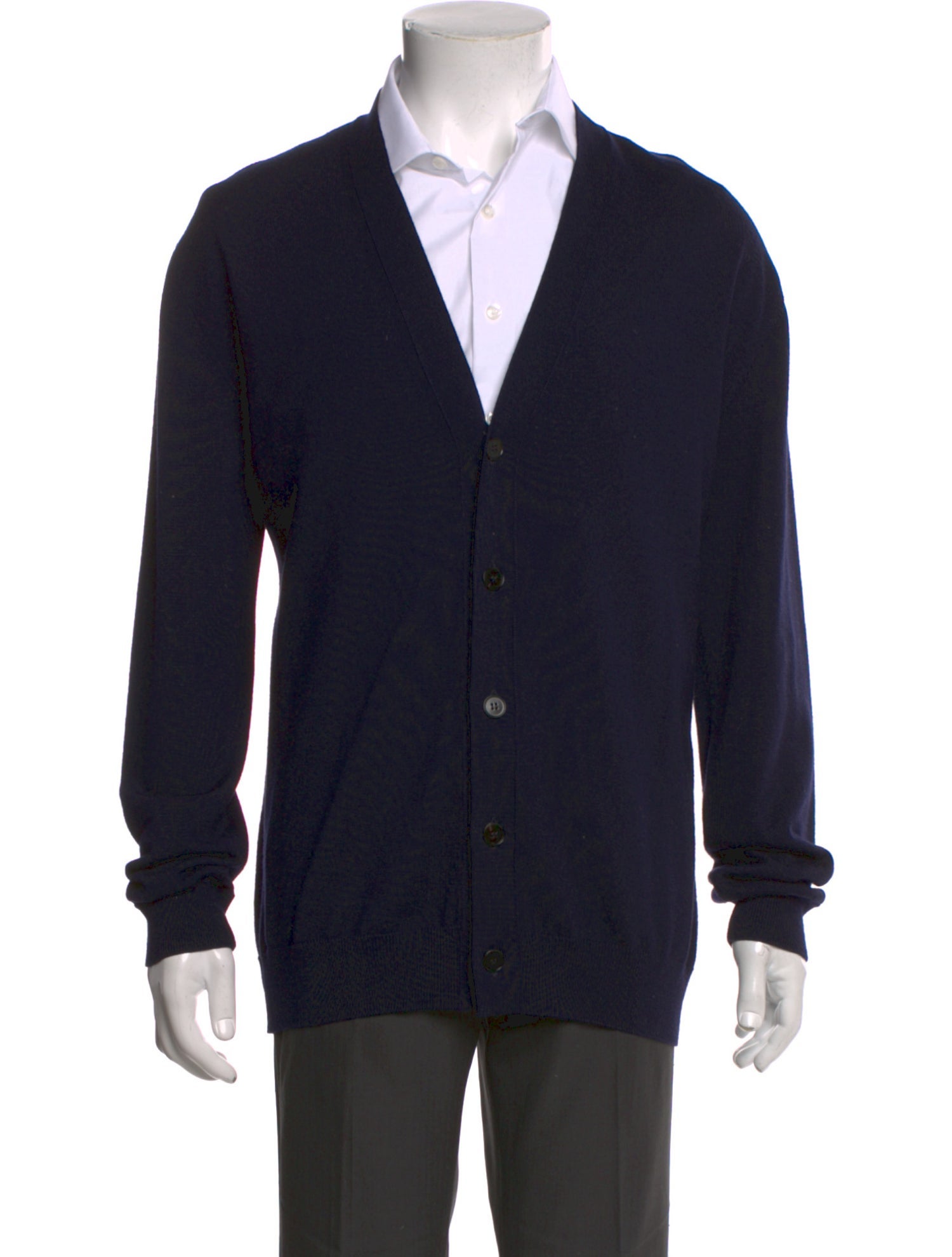 Jil Sander Wool V-Neck Cardigan