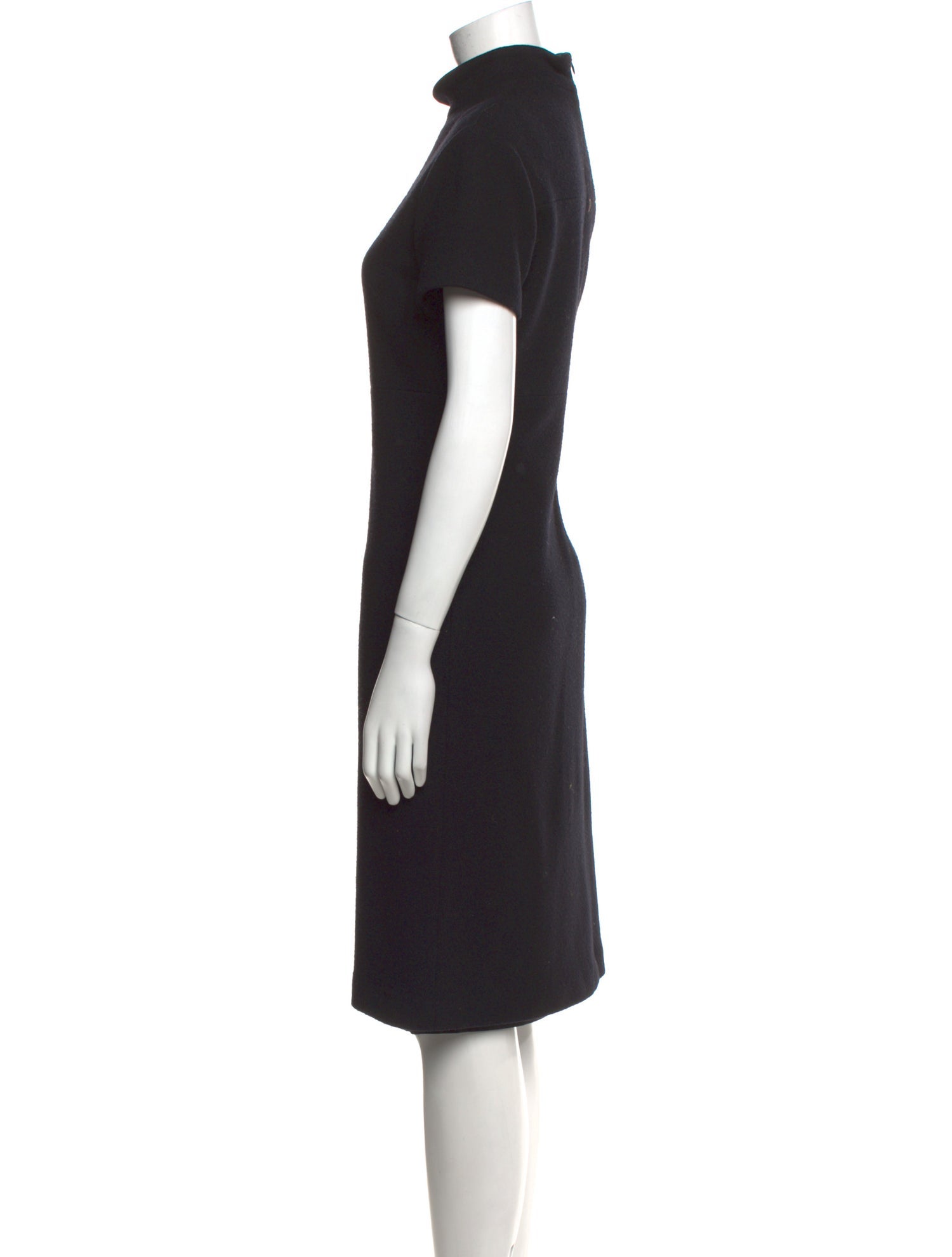 Jil Sander Virgin Wool Midi Length Dress