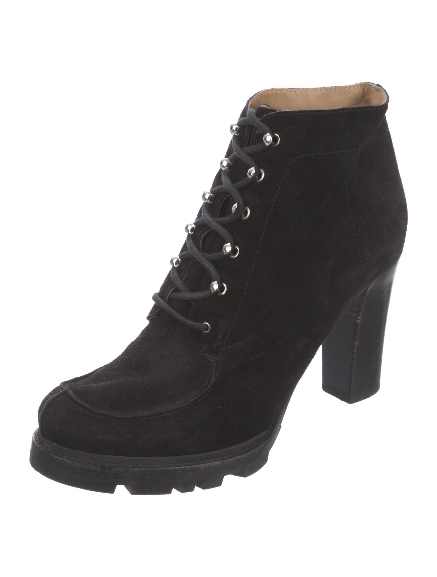 Jil Sander Suede Lace-Up Boots