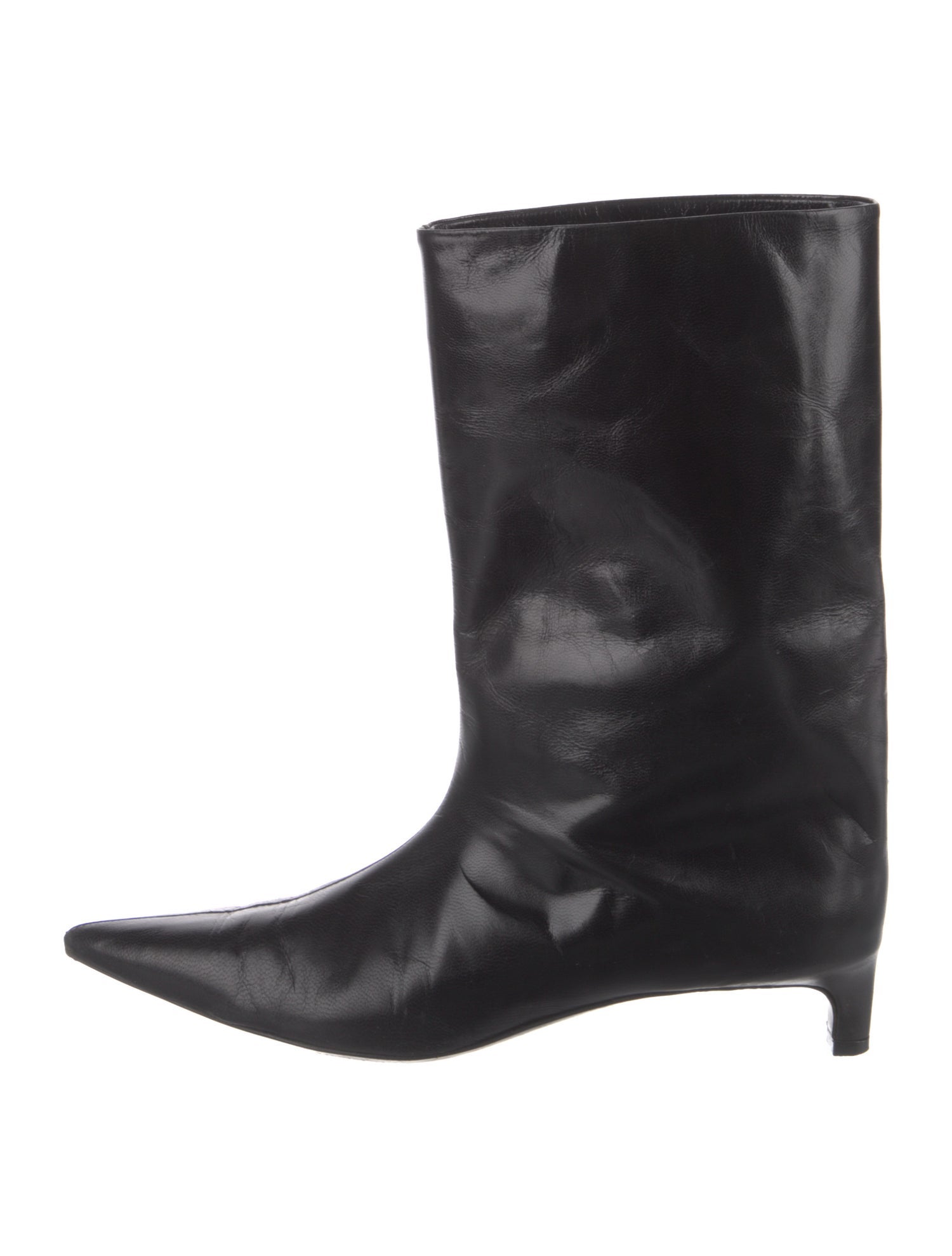 Jil Sander Leather Rain Boots