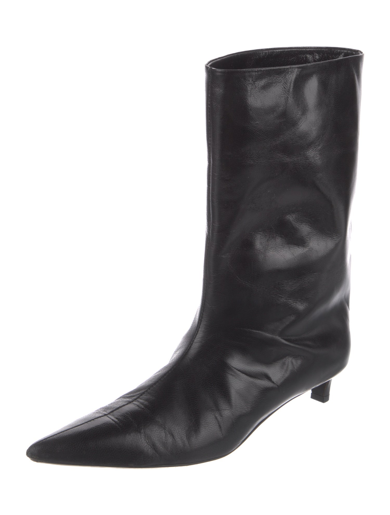 Jil Sander Leather Rain Boots