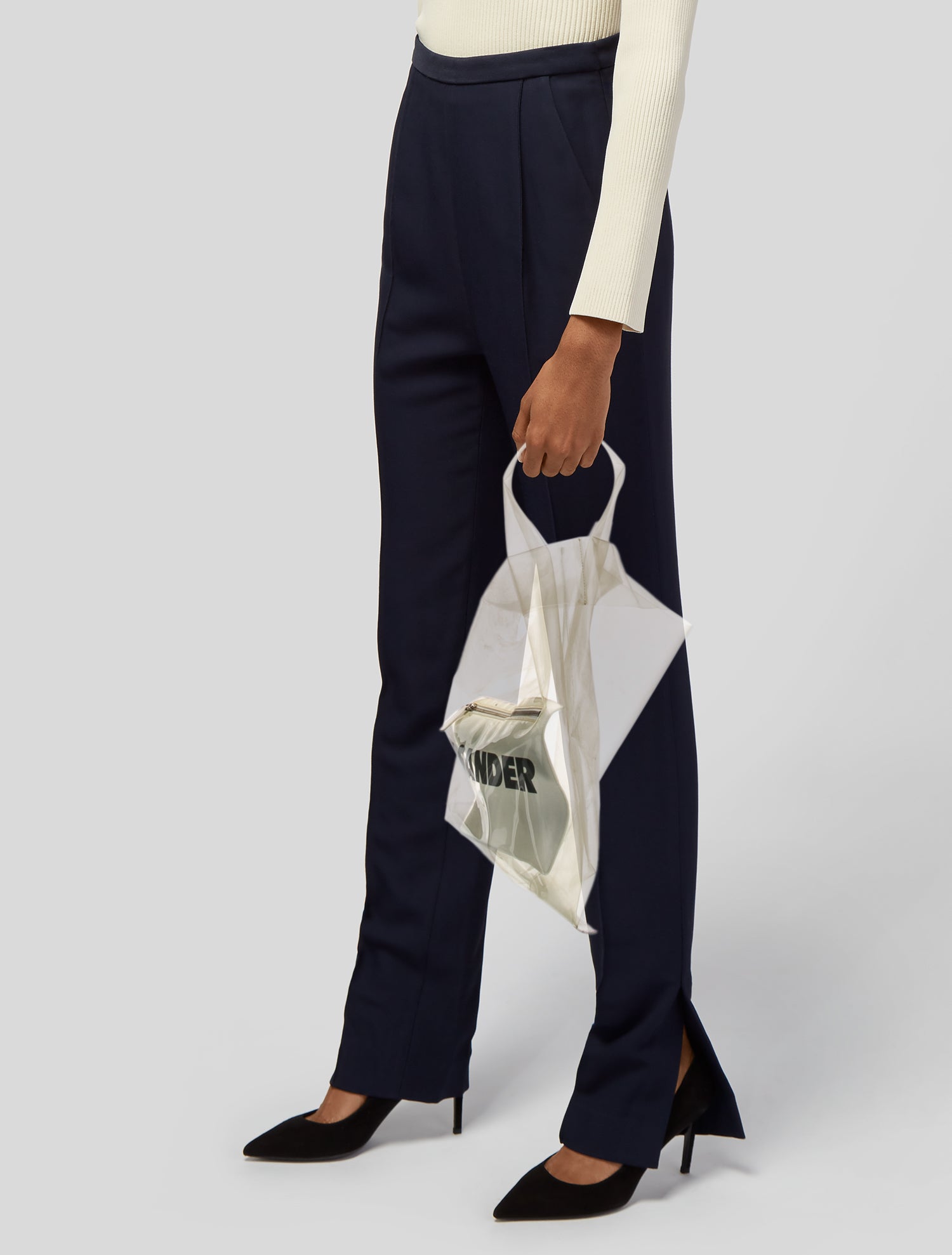 Jil Sander PVC Top Handle Bag