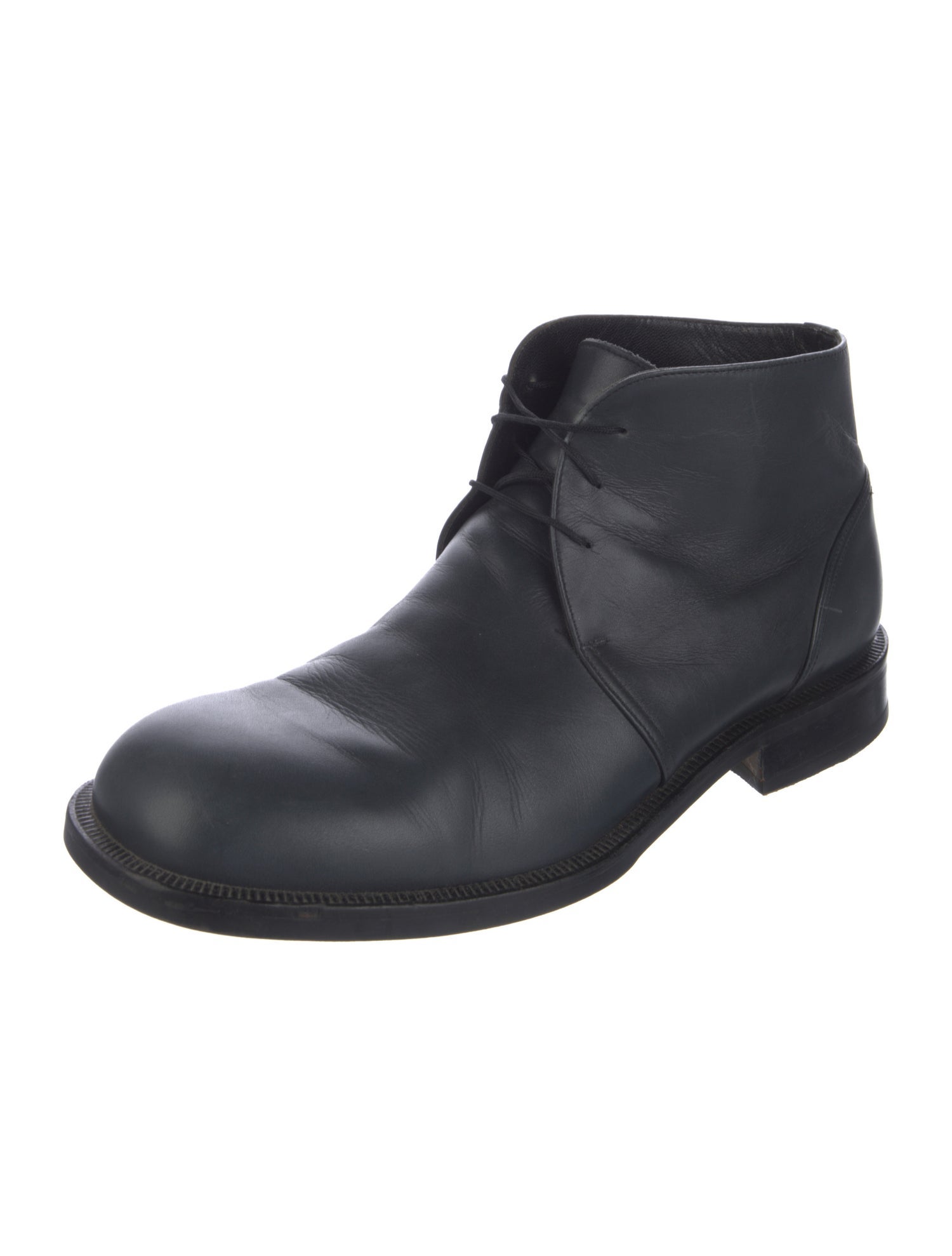 Jil Sander Leather Lace-Up Boots
