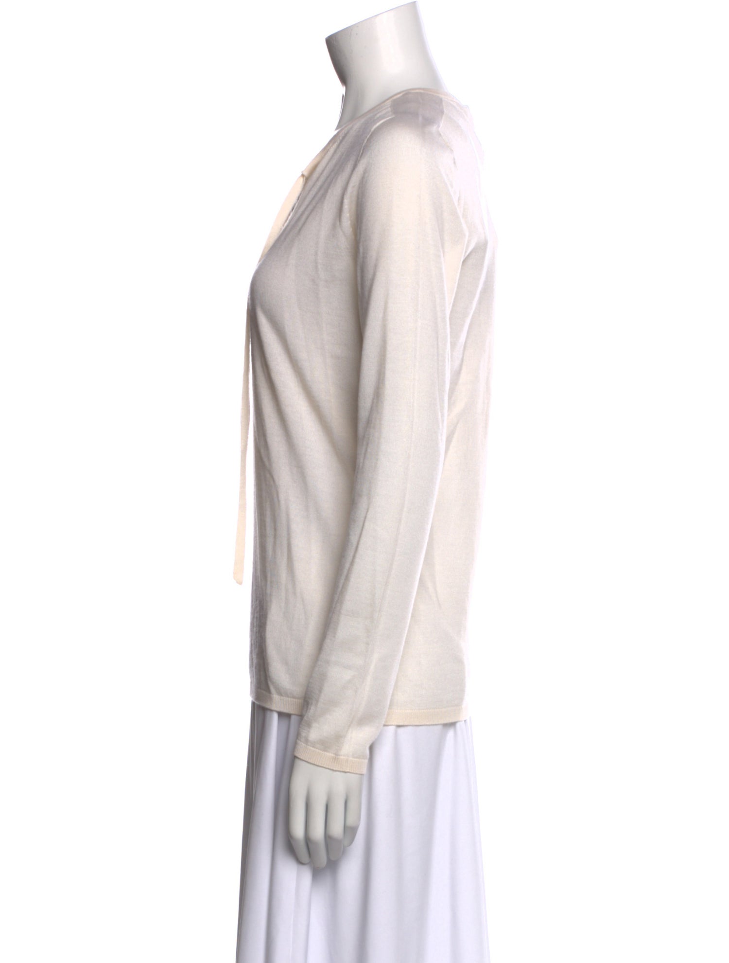 Jil Sander Cashmere V-Neck Sweatshirt w/ Tags