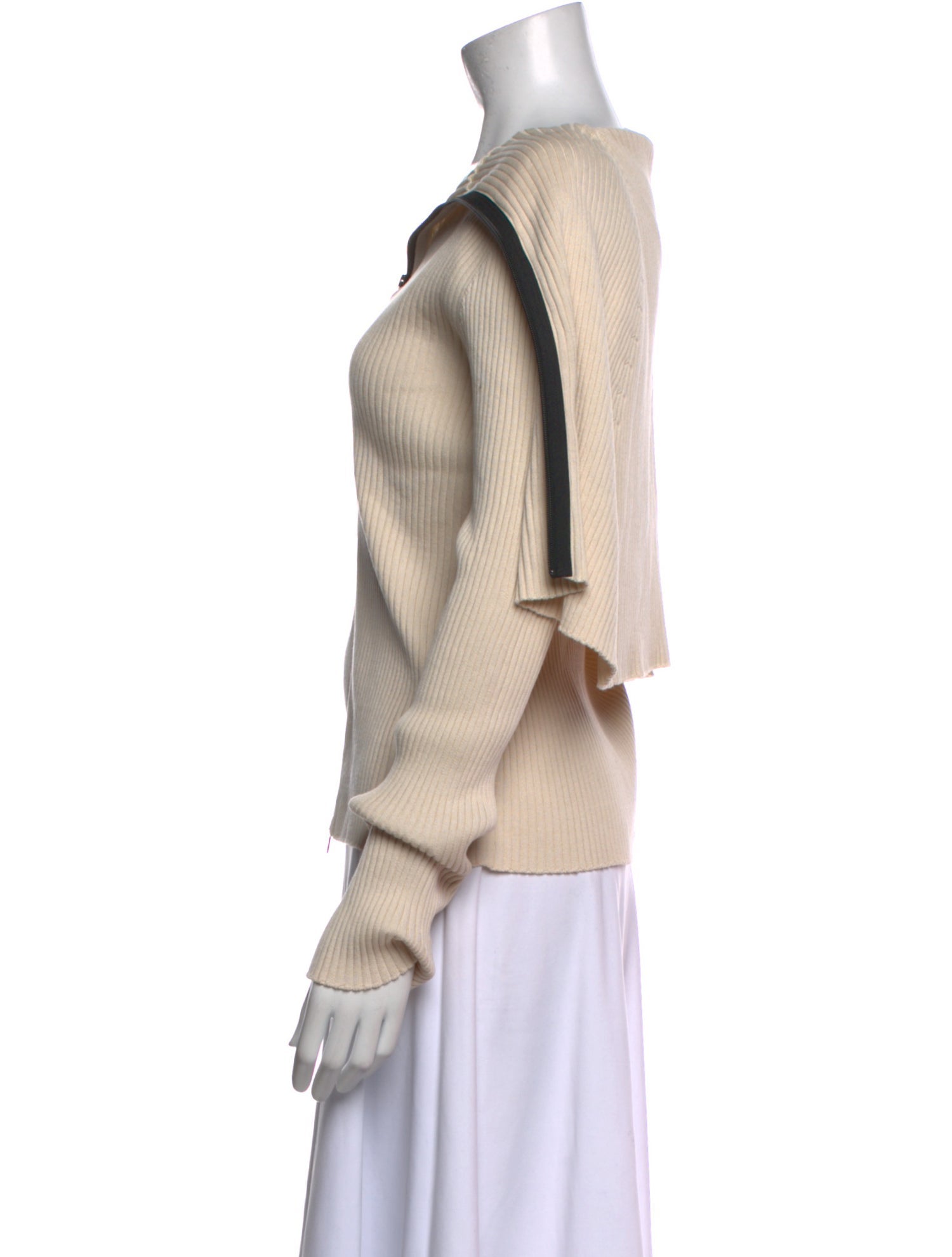 Jil Sander Off-The-Shoulder Long Sleeve Sweatshirt