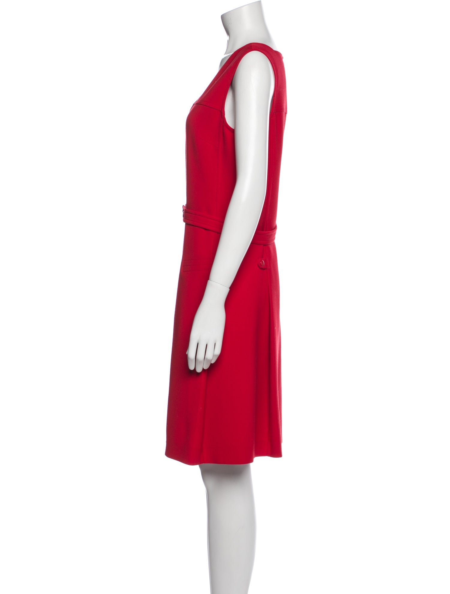 Jil Sander V-Neck Knee-Length Dress