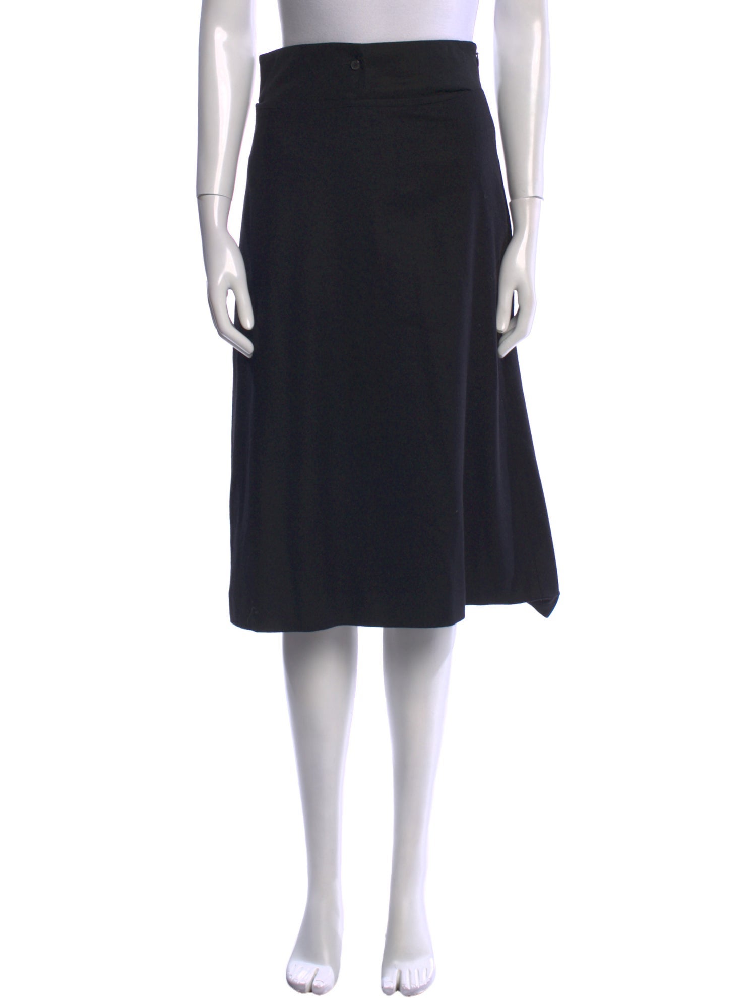 Jil Sander Pleated Accents Knee-Length Skirt