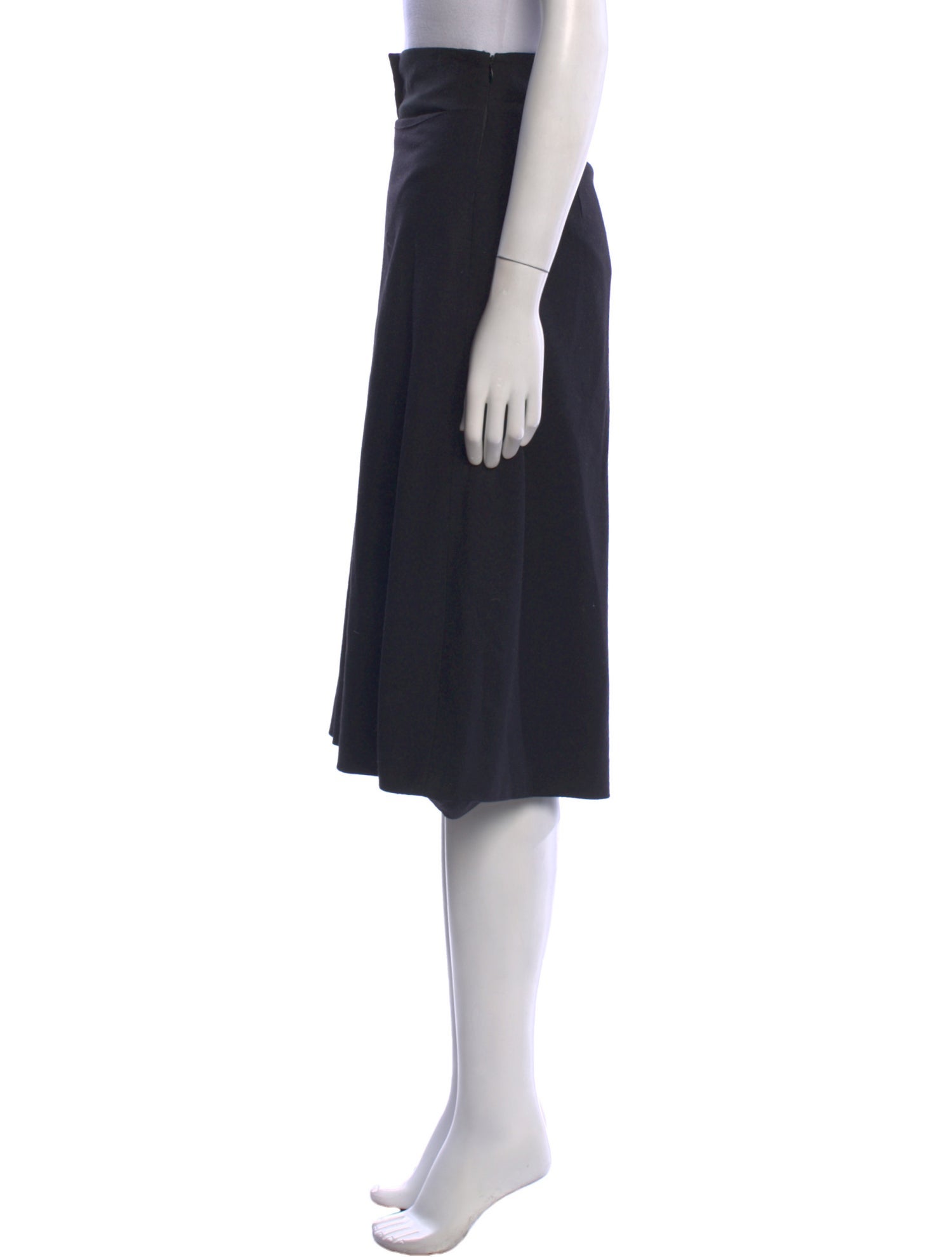 Jil Sander Pleated Accents Knee-Length Skirt