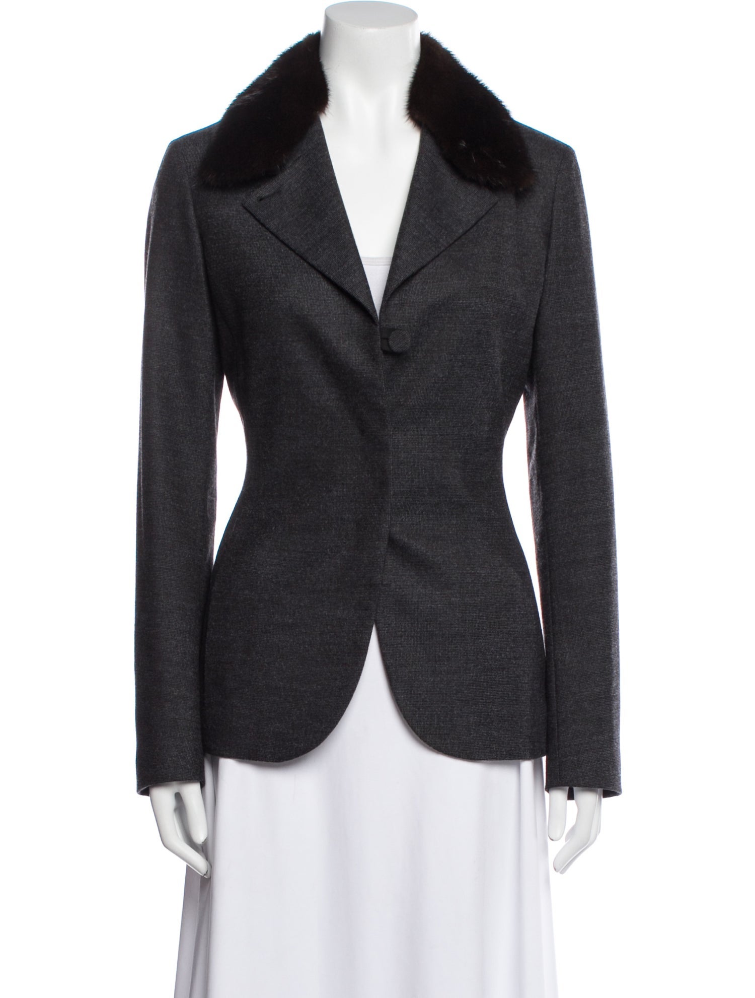 Jil Sander Virgin Wool Fur Jacket