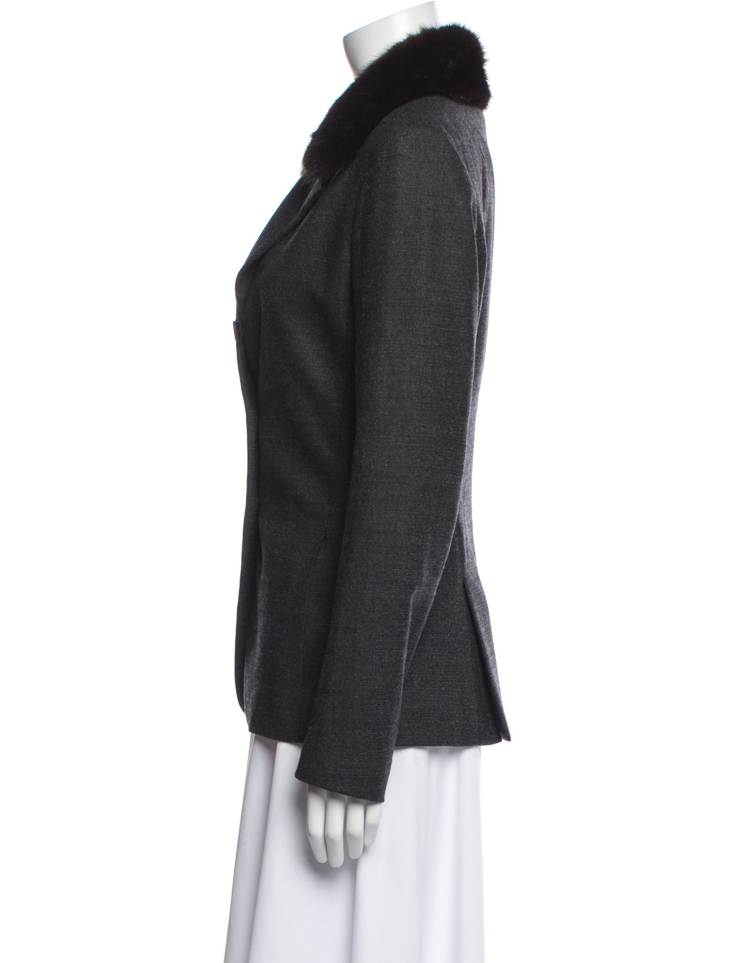 Jil Sander Virgin Wool Fur Jacket