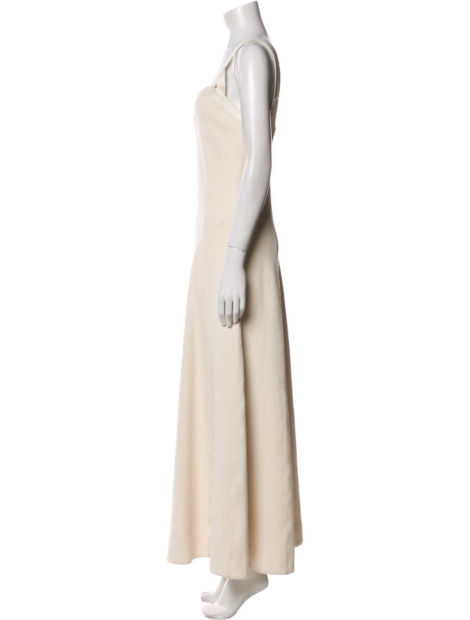 Jil Sander Square Neckline Long Dress
