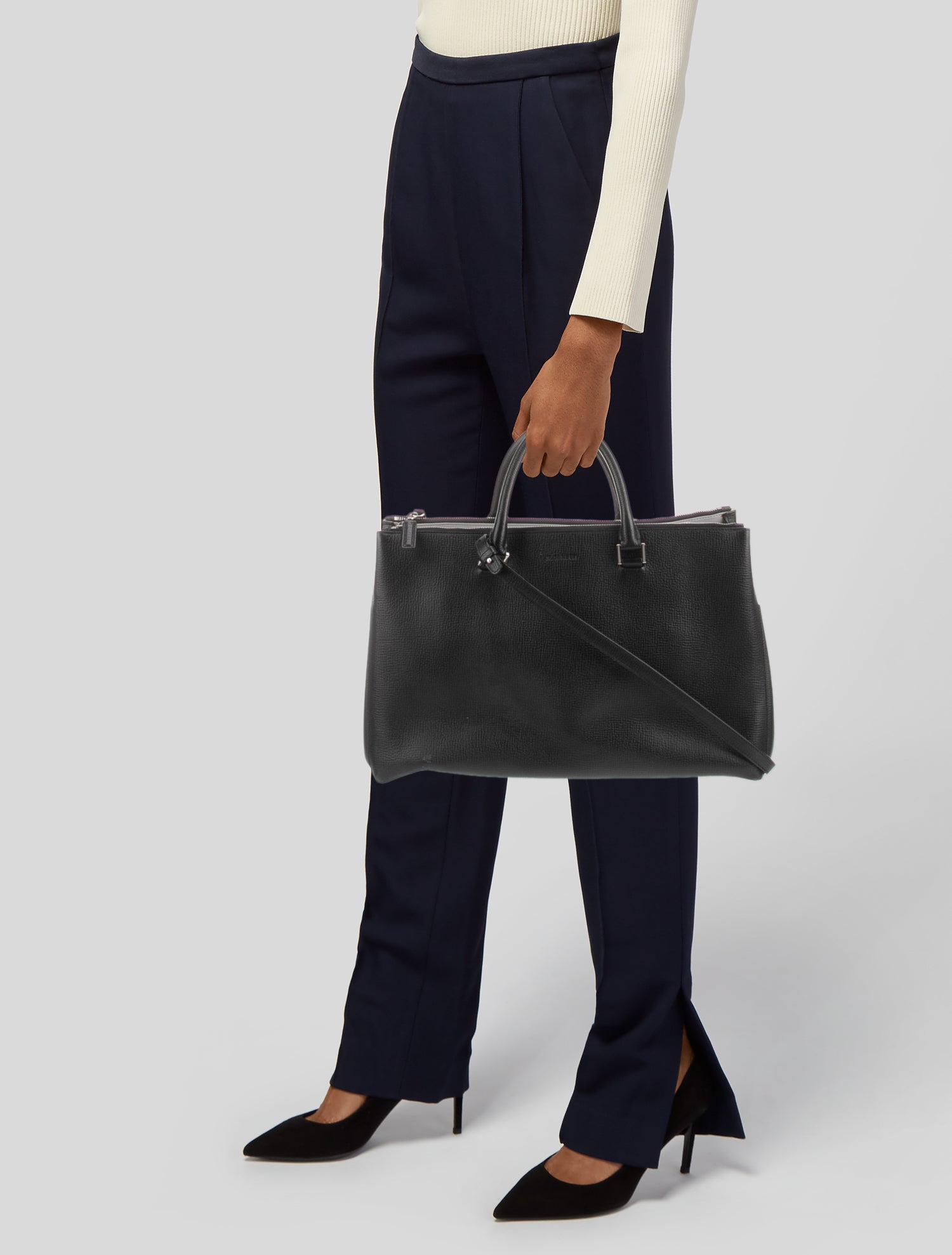 Jil Sander Leather Top Handle Bag