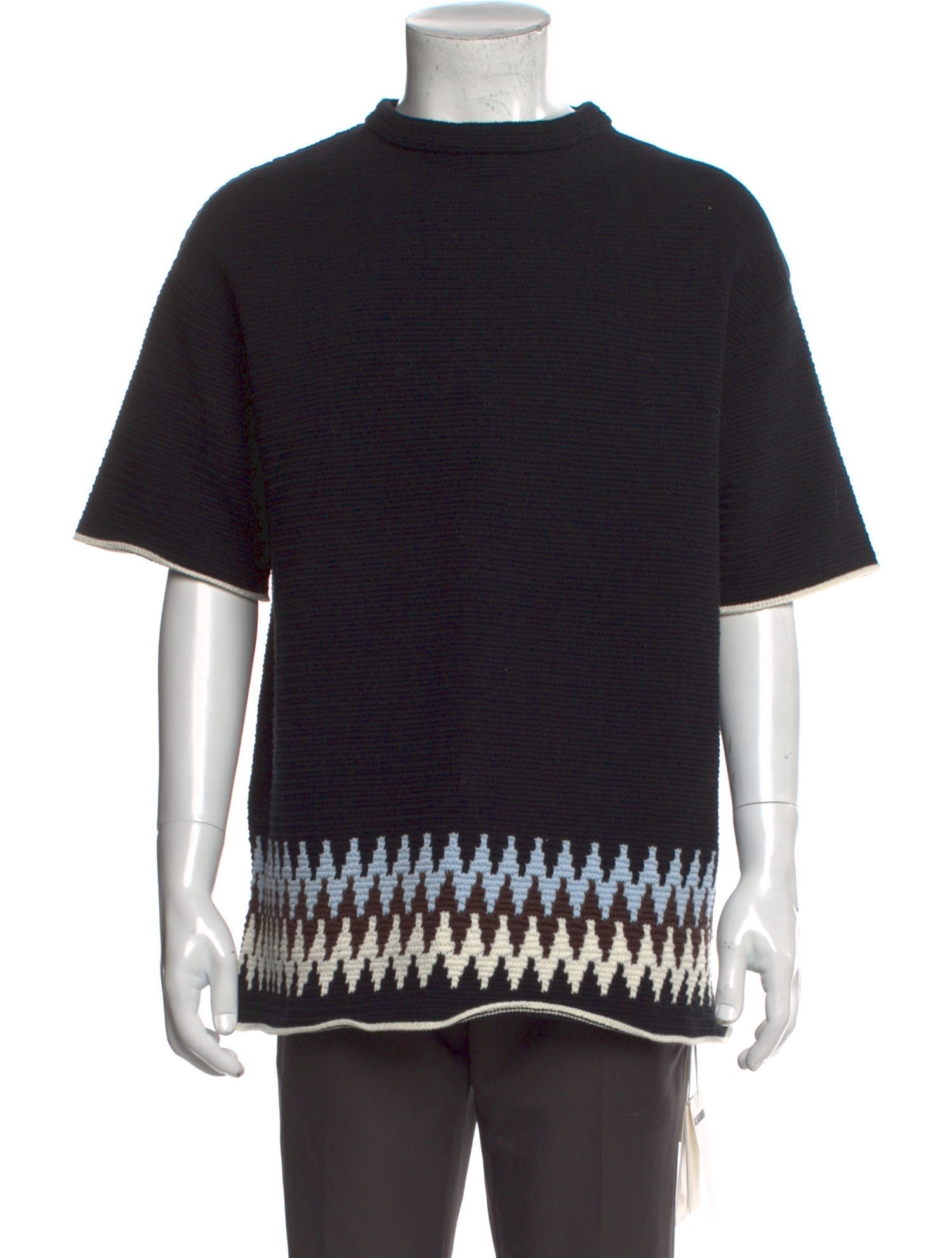Jil Sander Printed Crew Neck Pullover