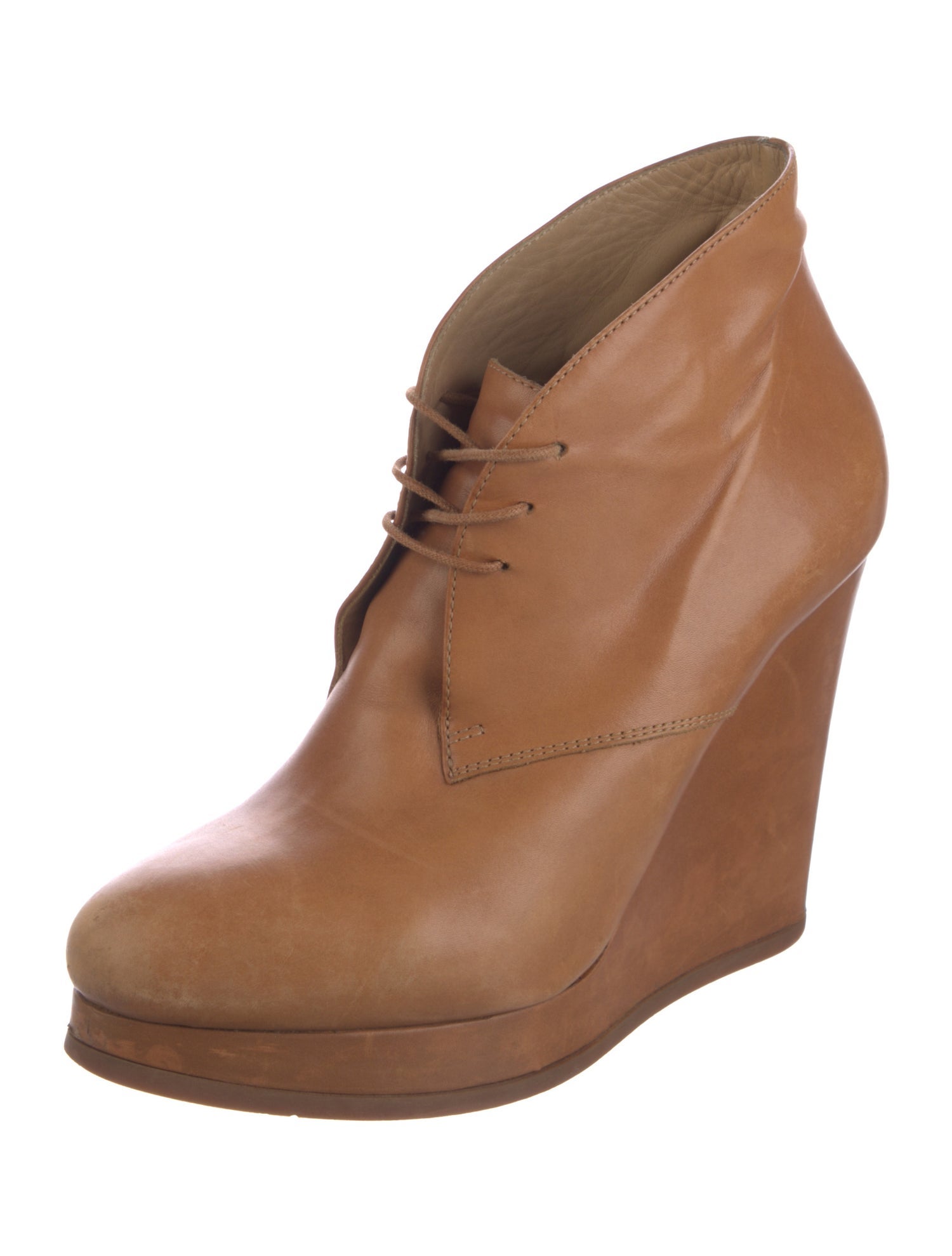 Jil Sander Leather Lace-Up Boots