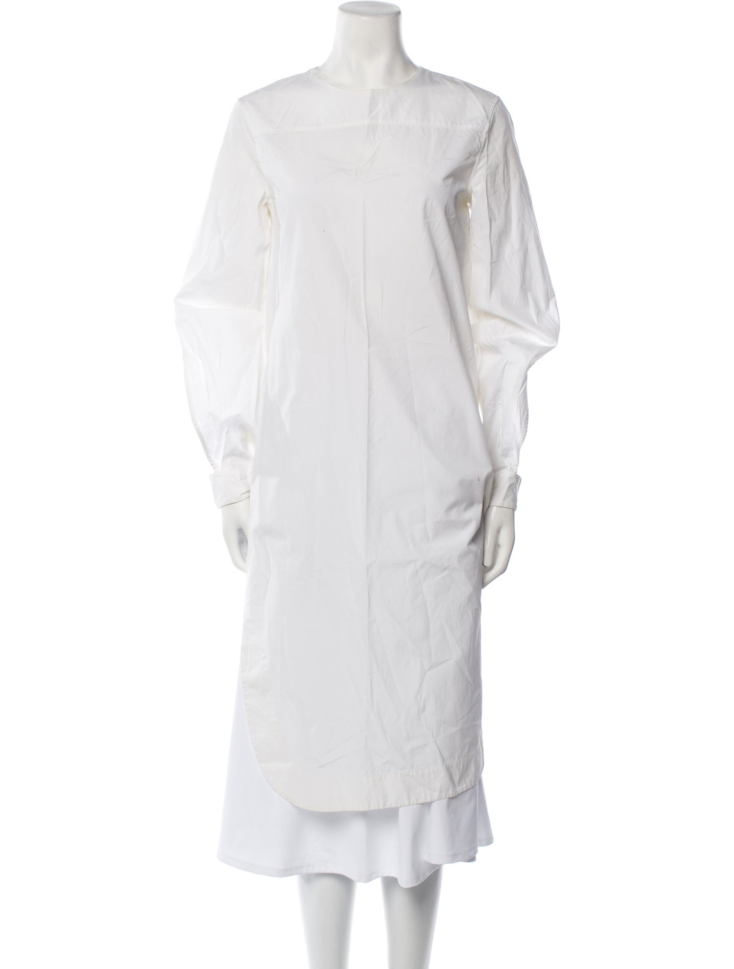 Jil Sander Square Neckline Long Sleeve Tunic