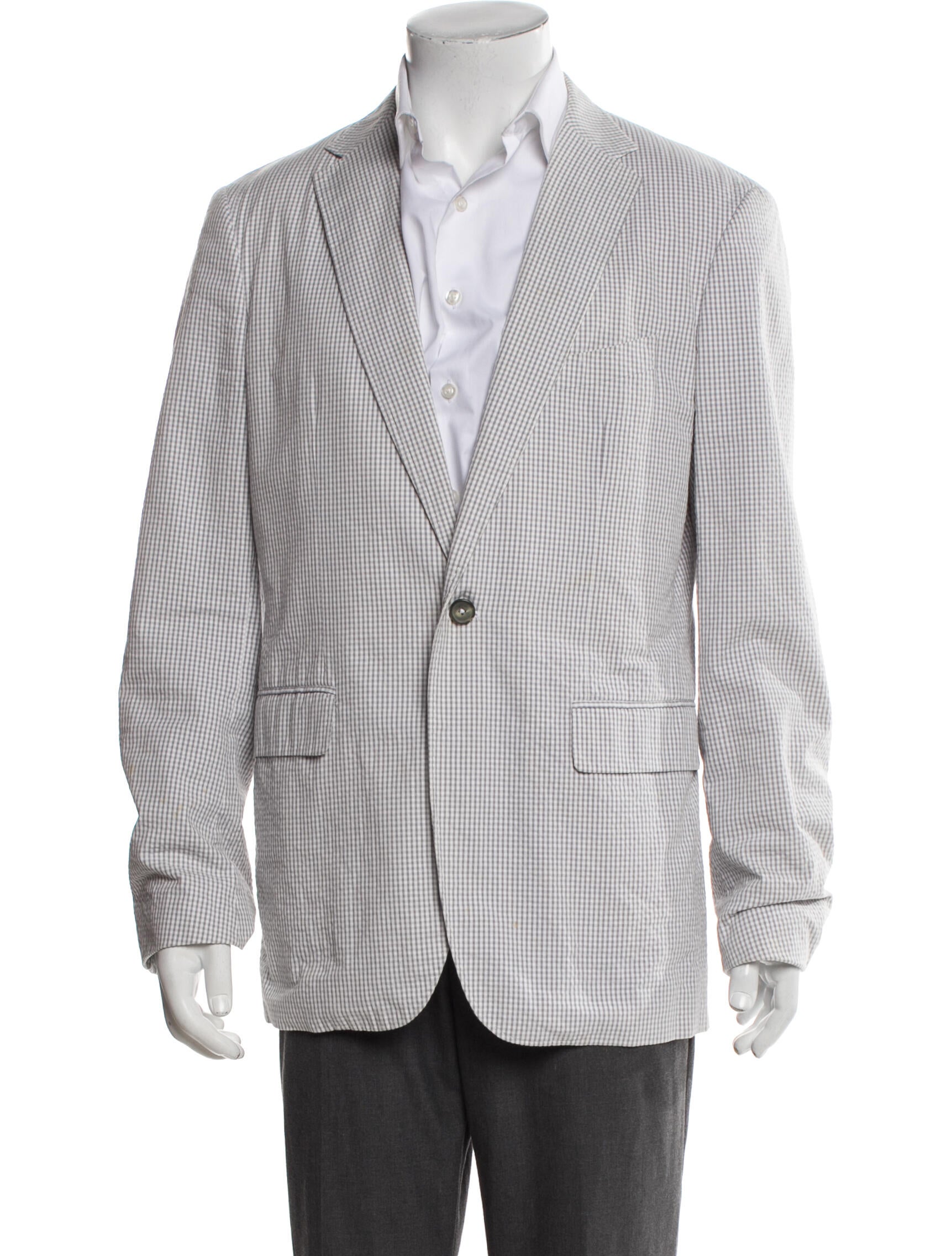 Jil Sander Plaid Print Blazer