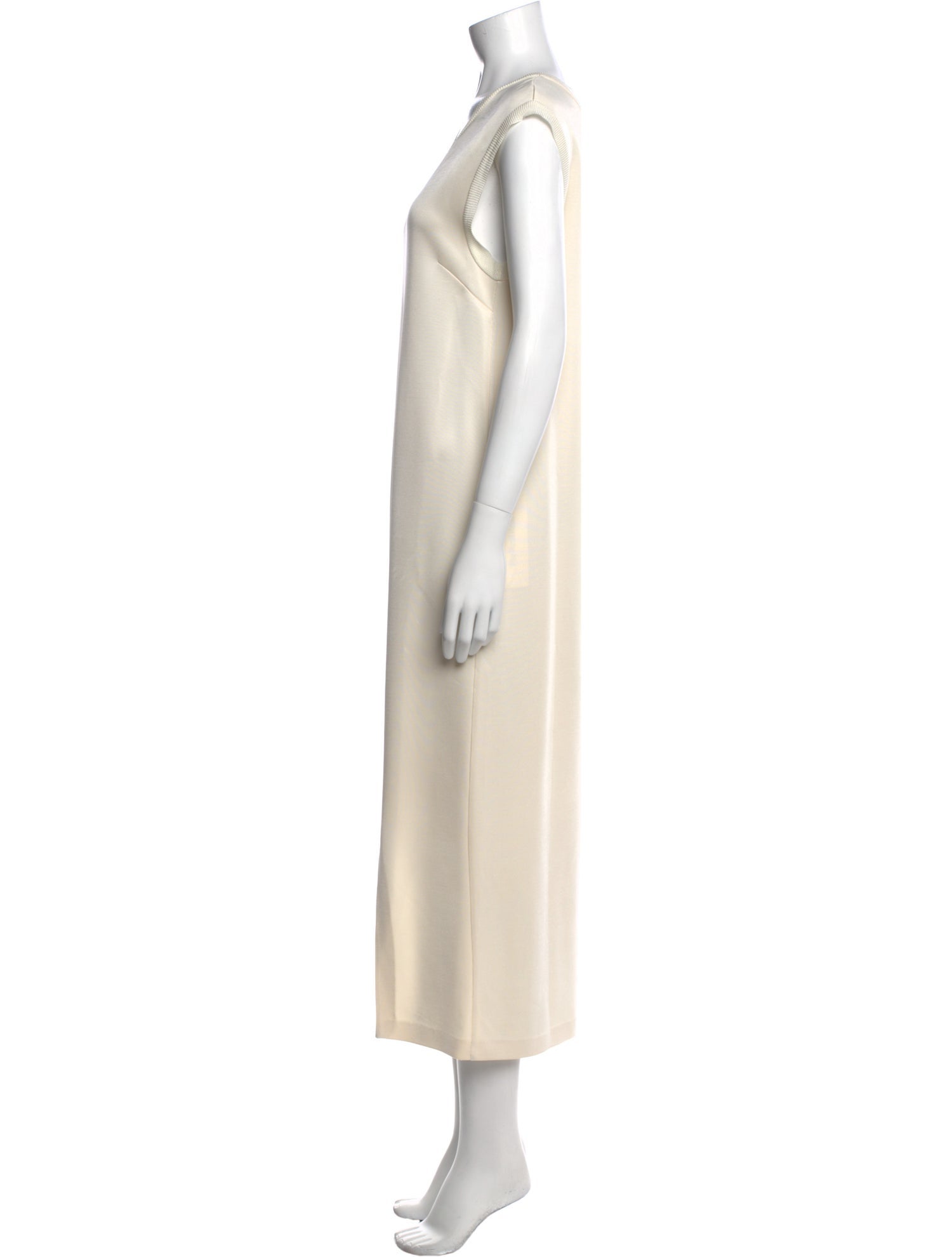 Jil Sander V-Neck Long Dress