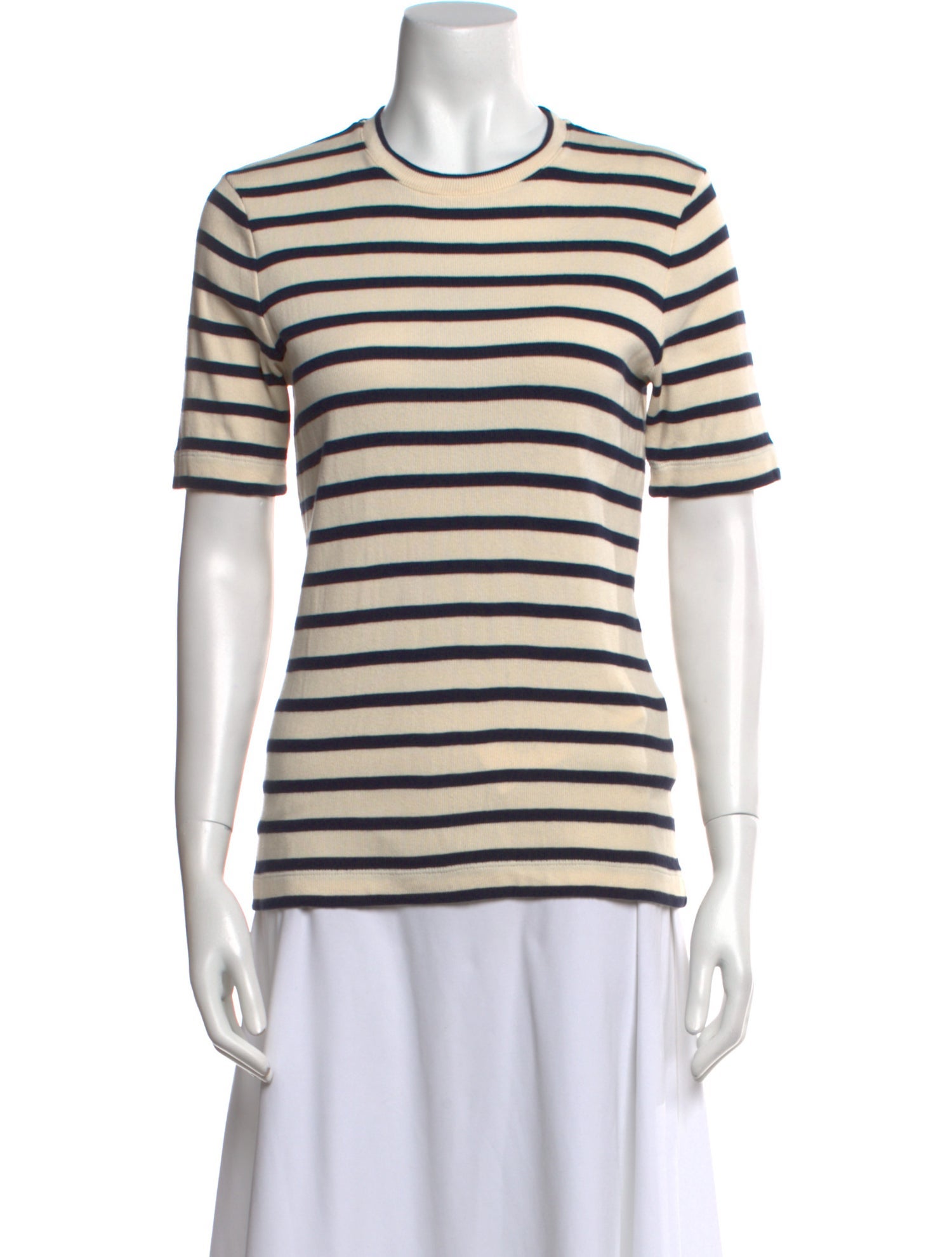 Jil Sander Striped Crew Neck T-Shirt