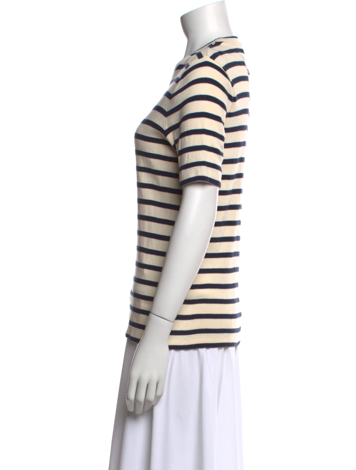Jil Sander Striped Crew Neck T-Shirt