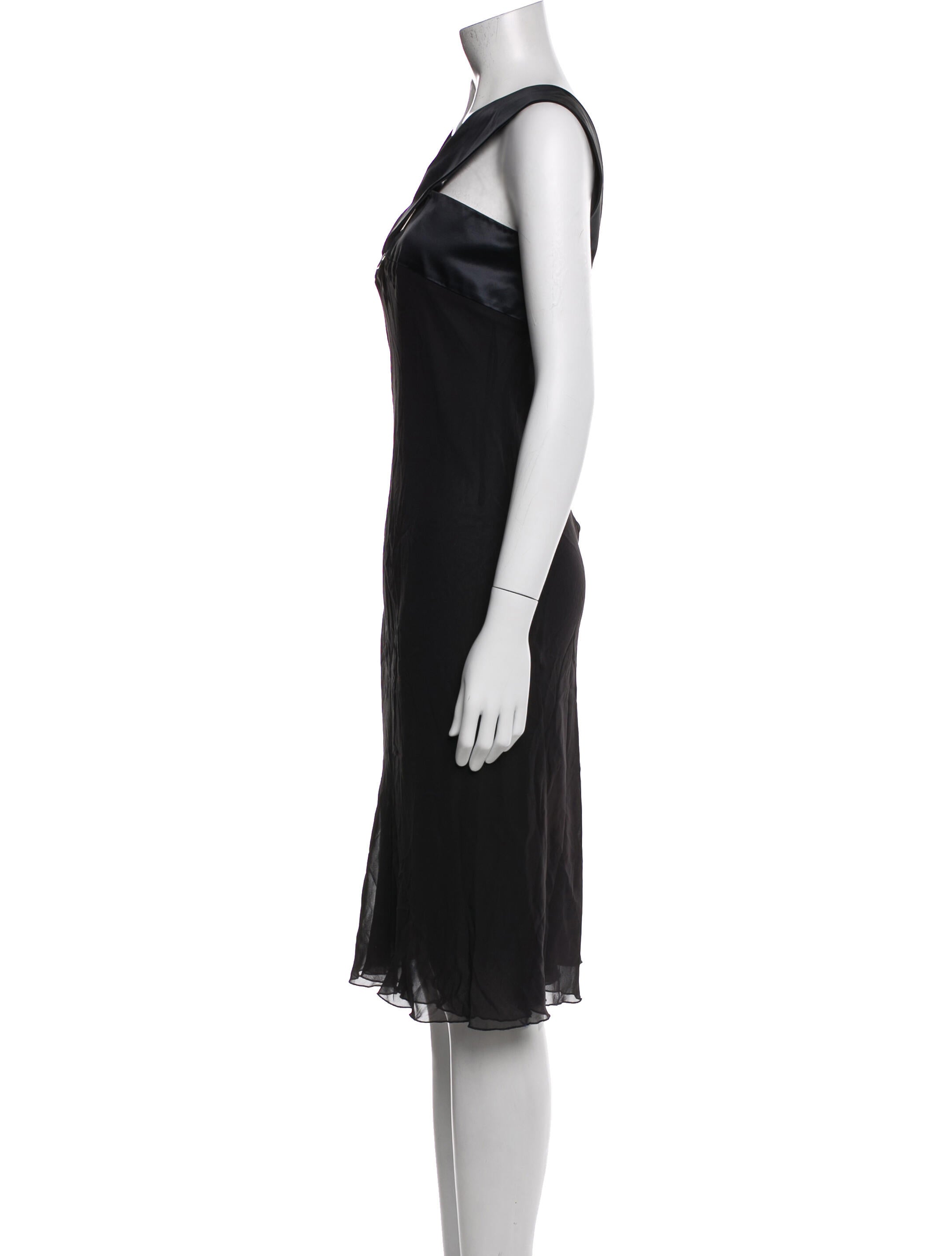 Jil Sander V-Neck Midi Length Dress