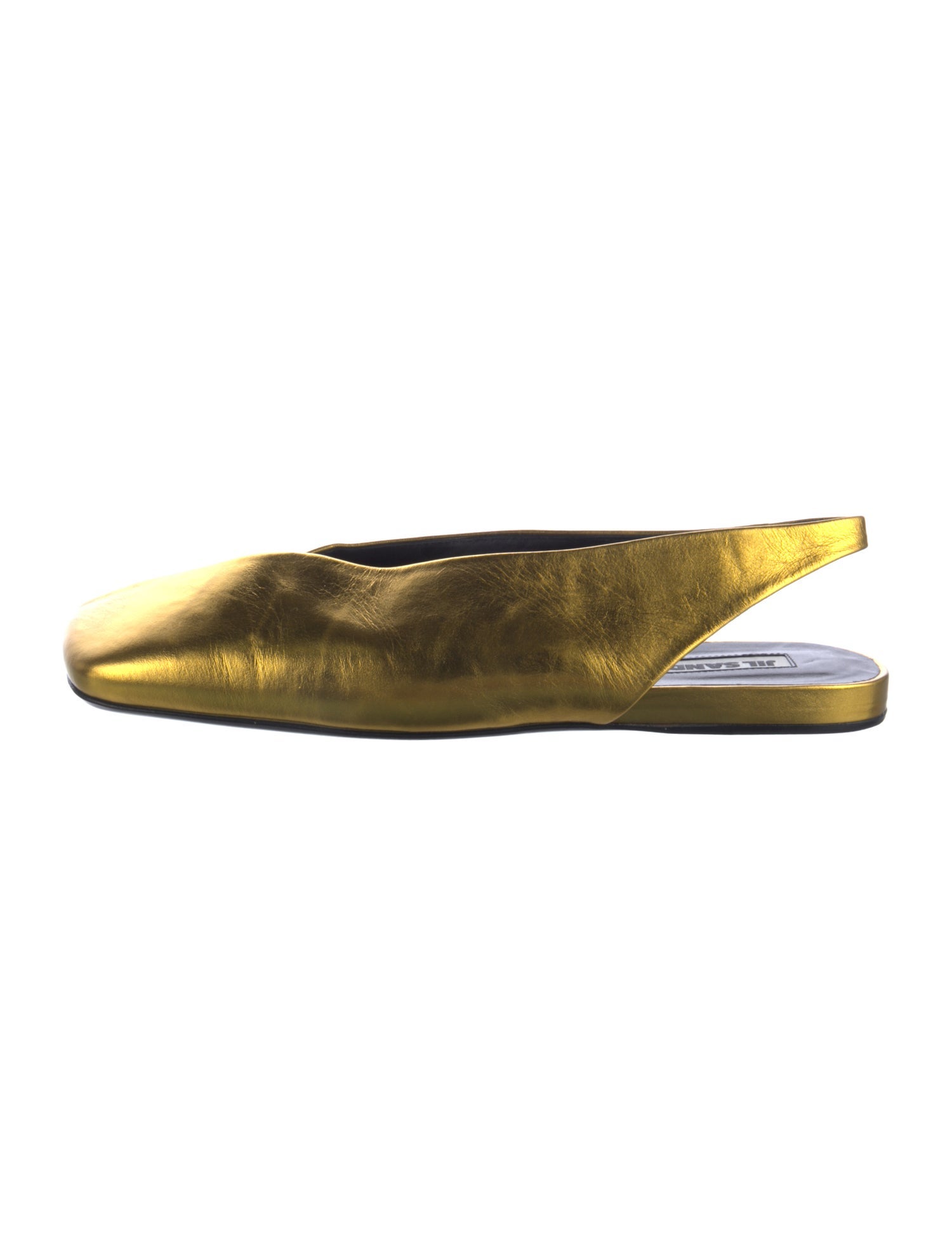Jil Sander Leather Slingback Flats