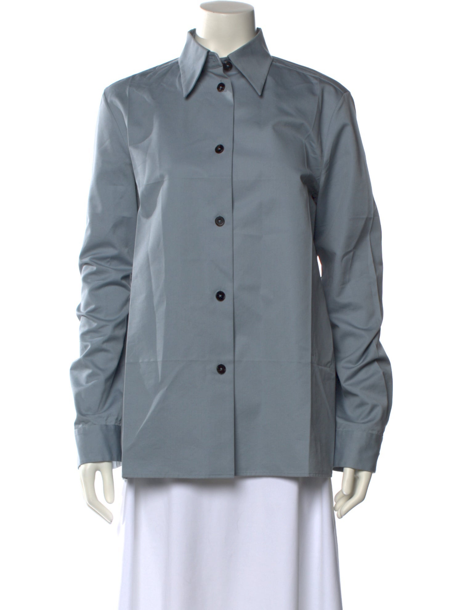 Jil Sander Long Sleeve Button-Up Top