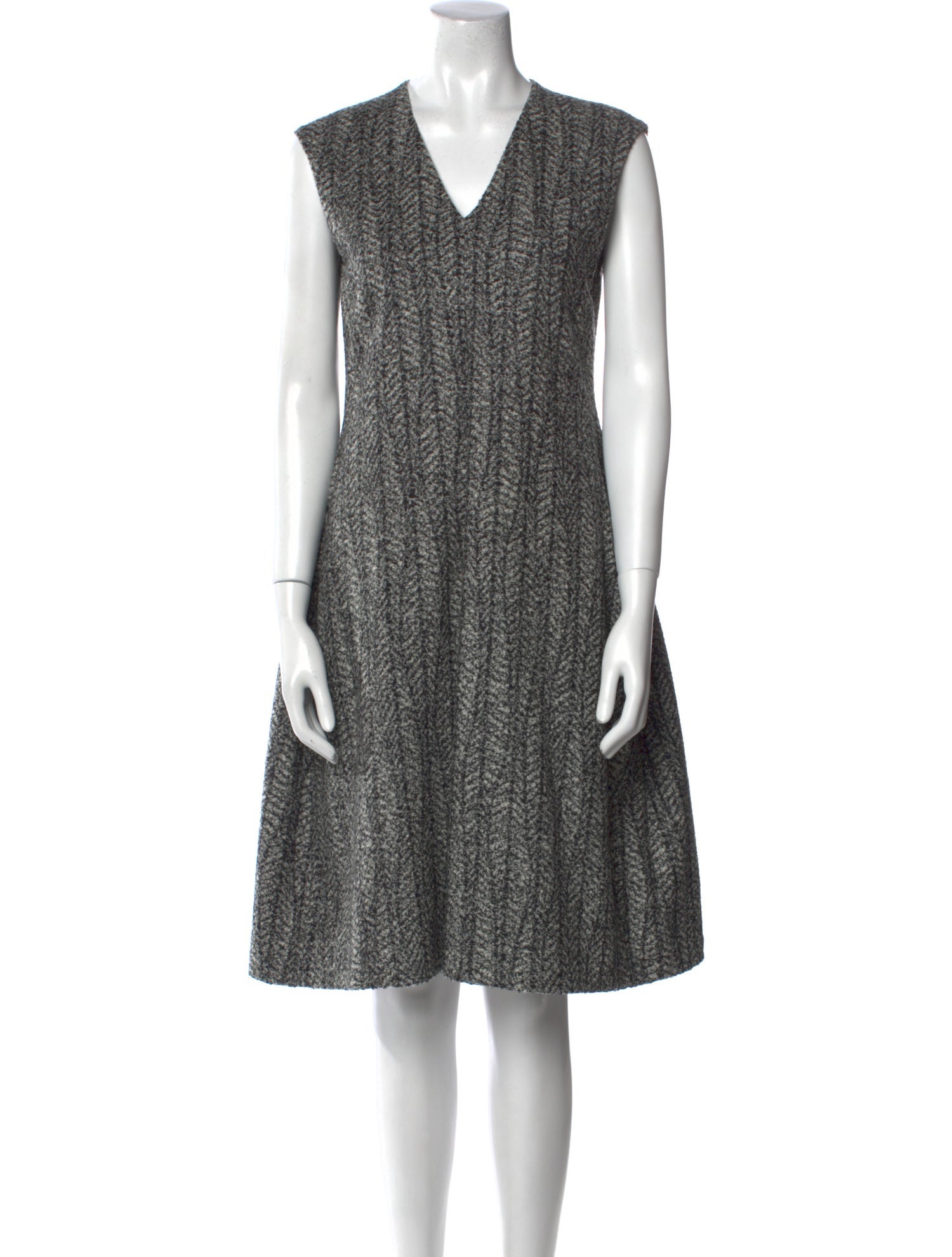 Jil Sander Virgin Wool Knee-Length Dress