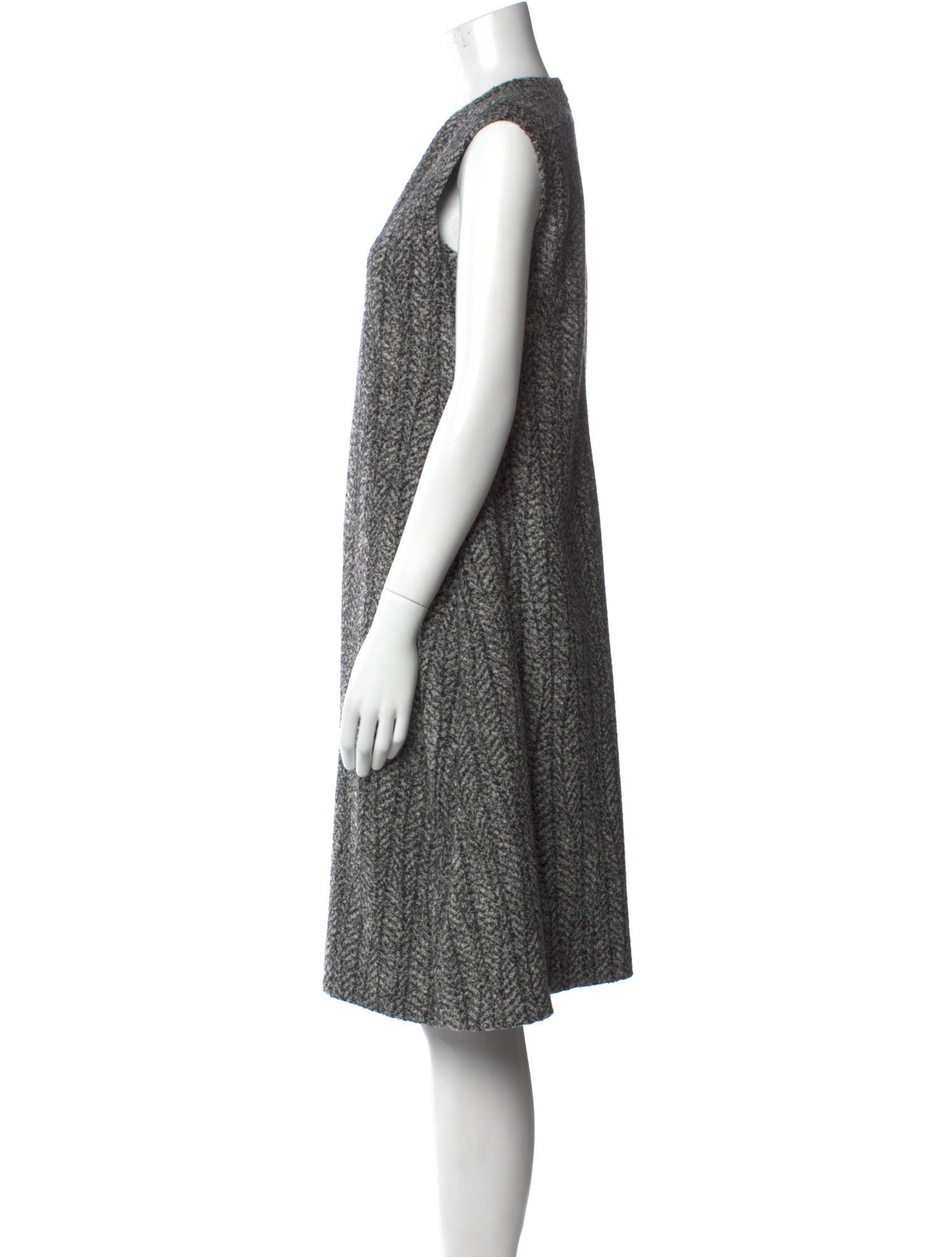 Jil Sander Virgin Wool Knee-Length Dress