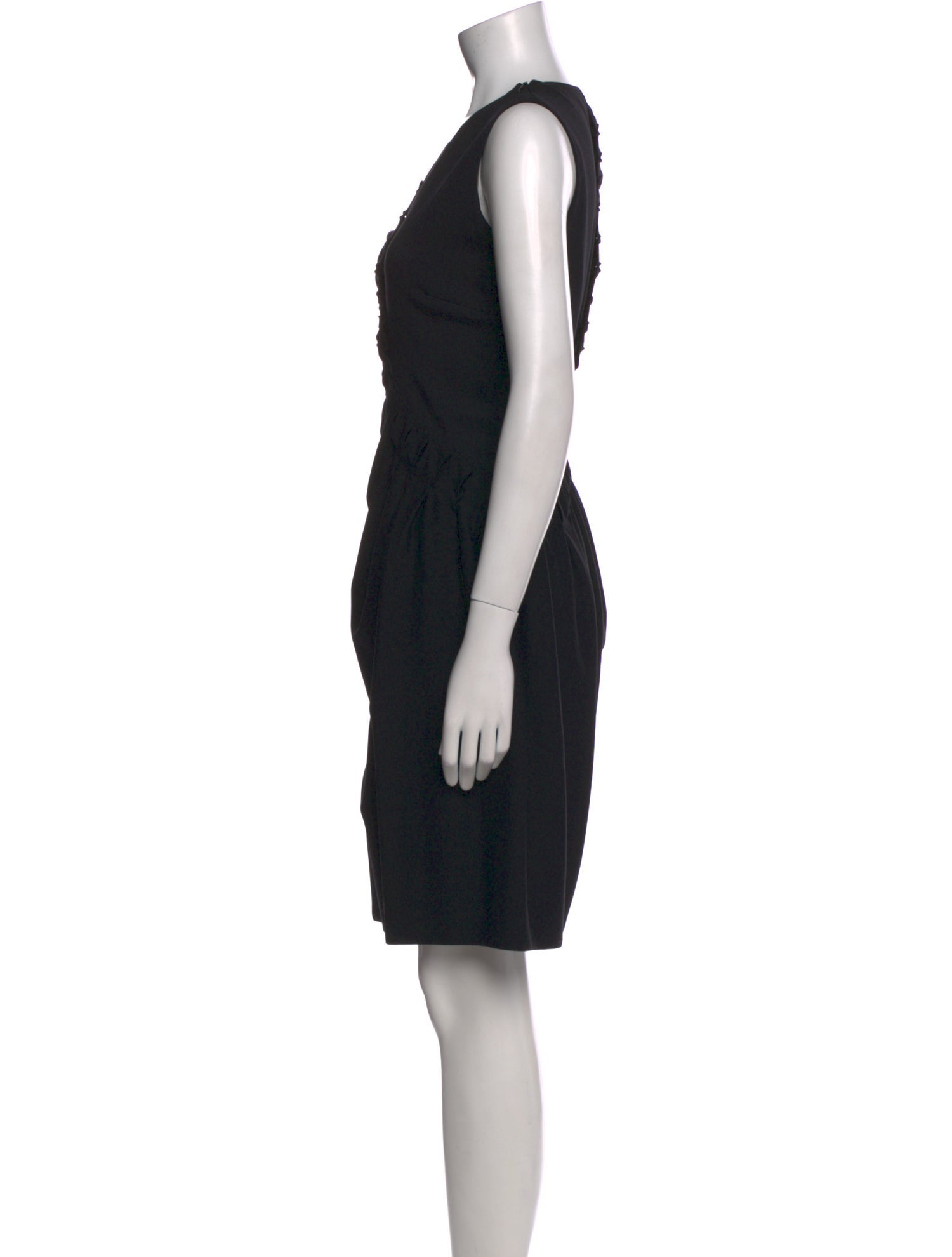 Jil Sander Virgin Wool Midi Length Dress