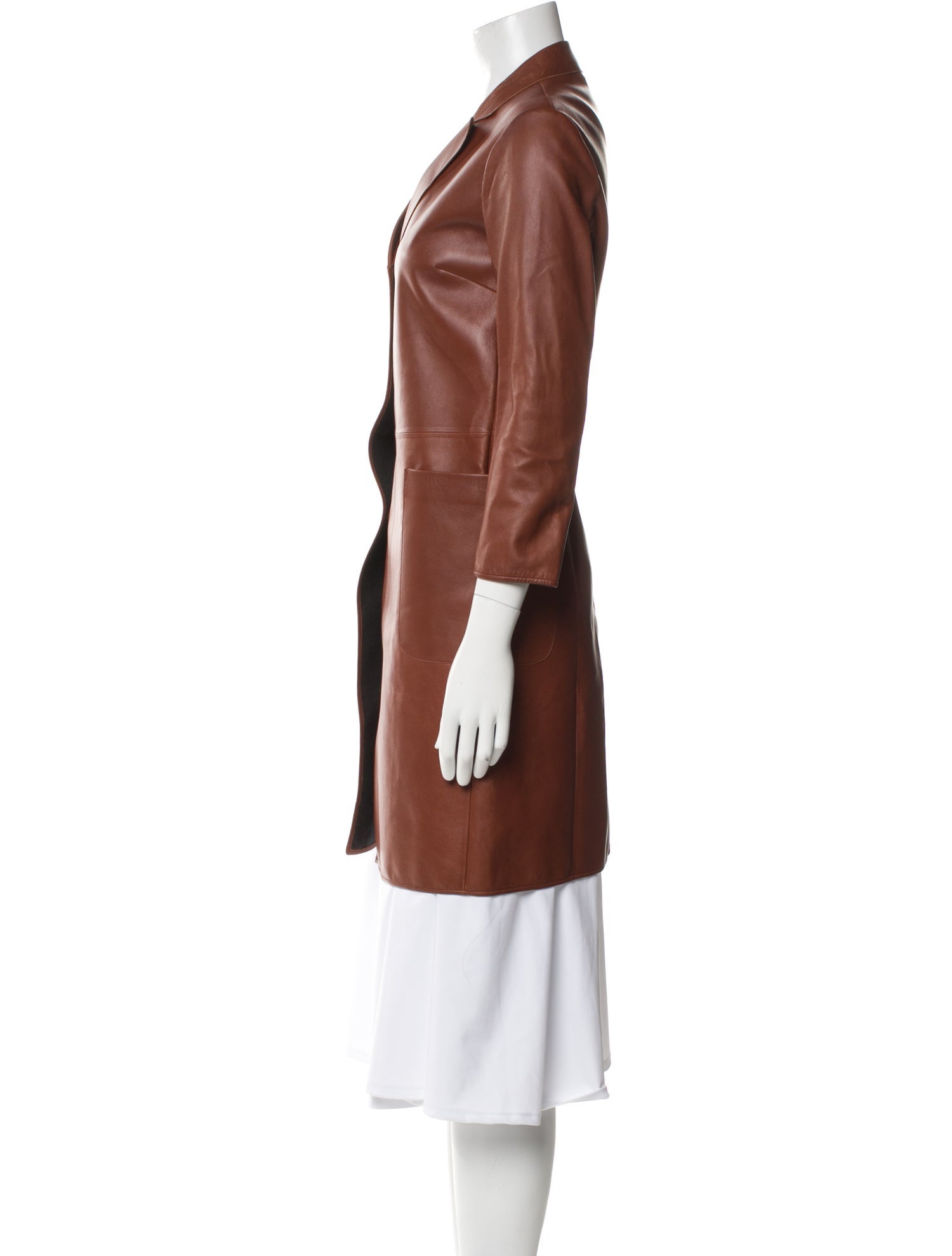 Jil Sander 2012 Leather Coat