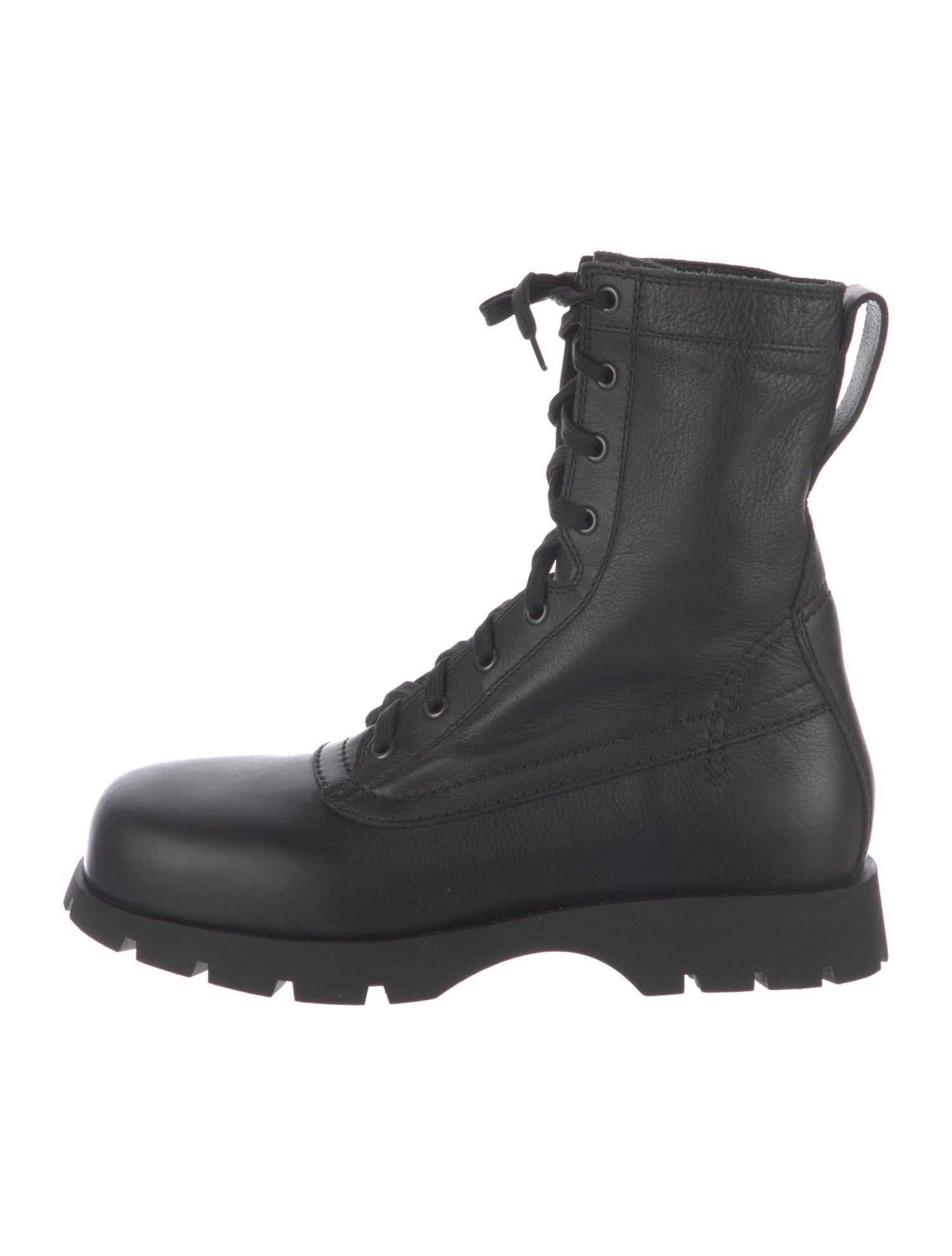 Jil Sander Leather Combat Boots