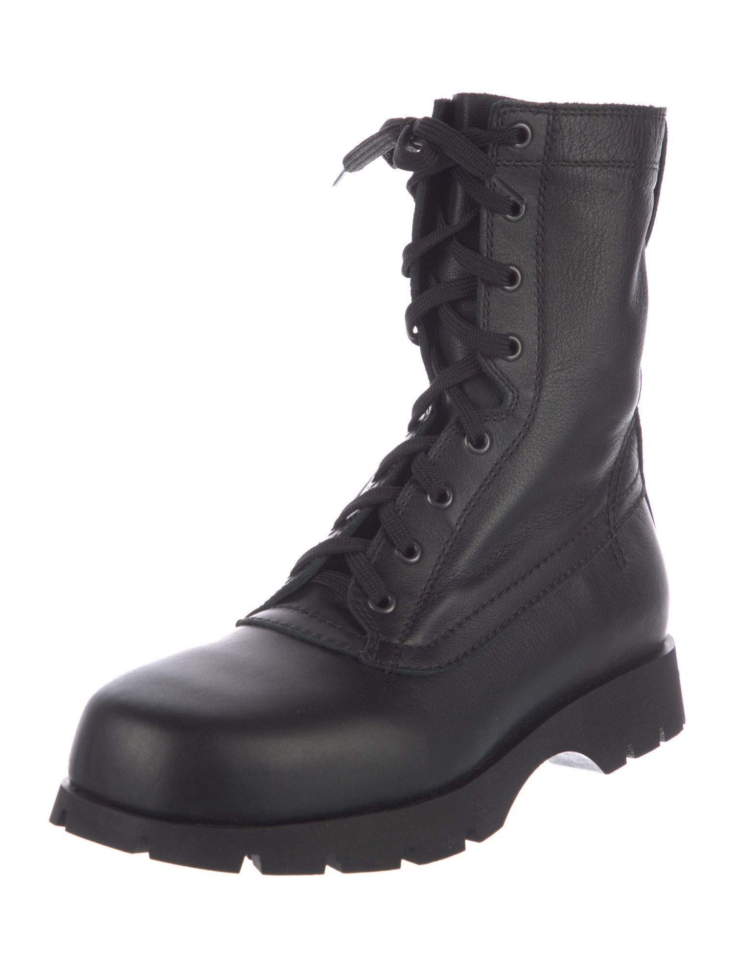 Jil Sander Leather Combat Boots