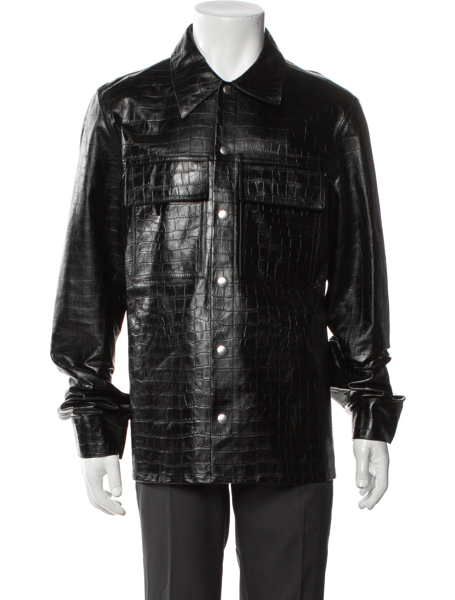Jil Sander Calf Leather Trucker Jacket w/ Tags