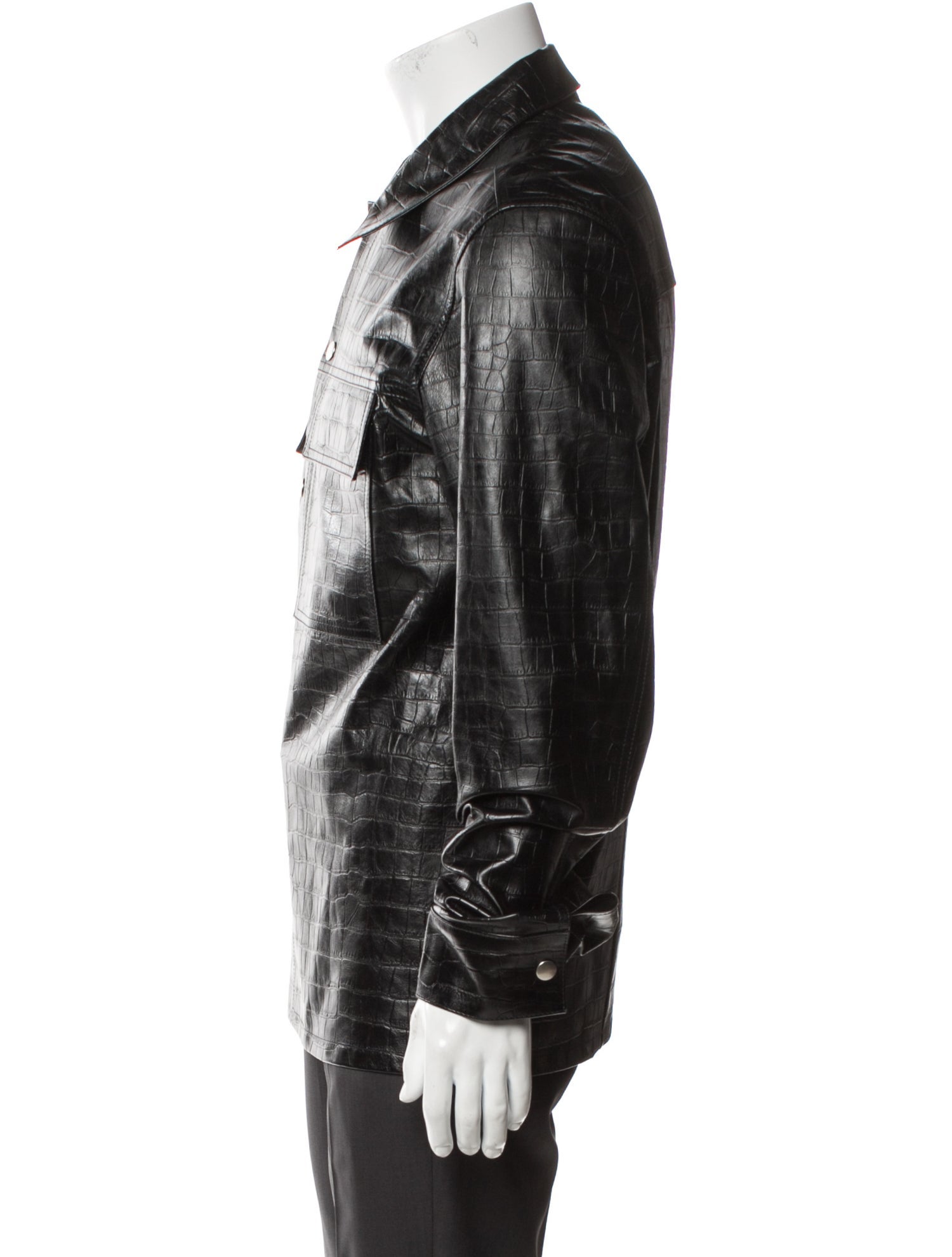 Jil Sander Calf Leather Trucker Jacket w/ Tags