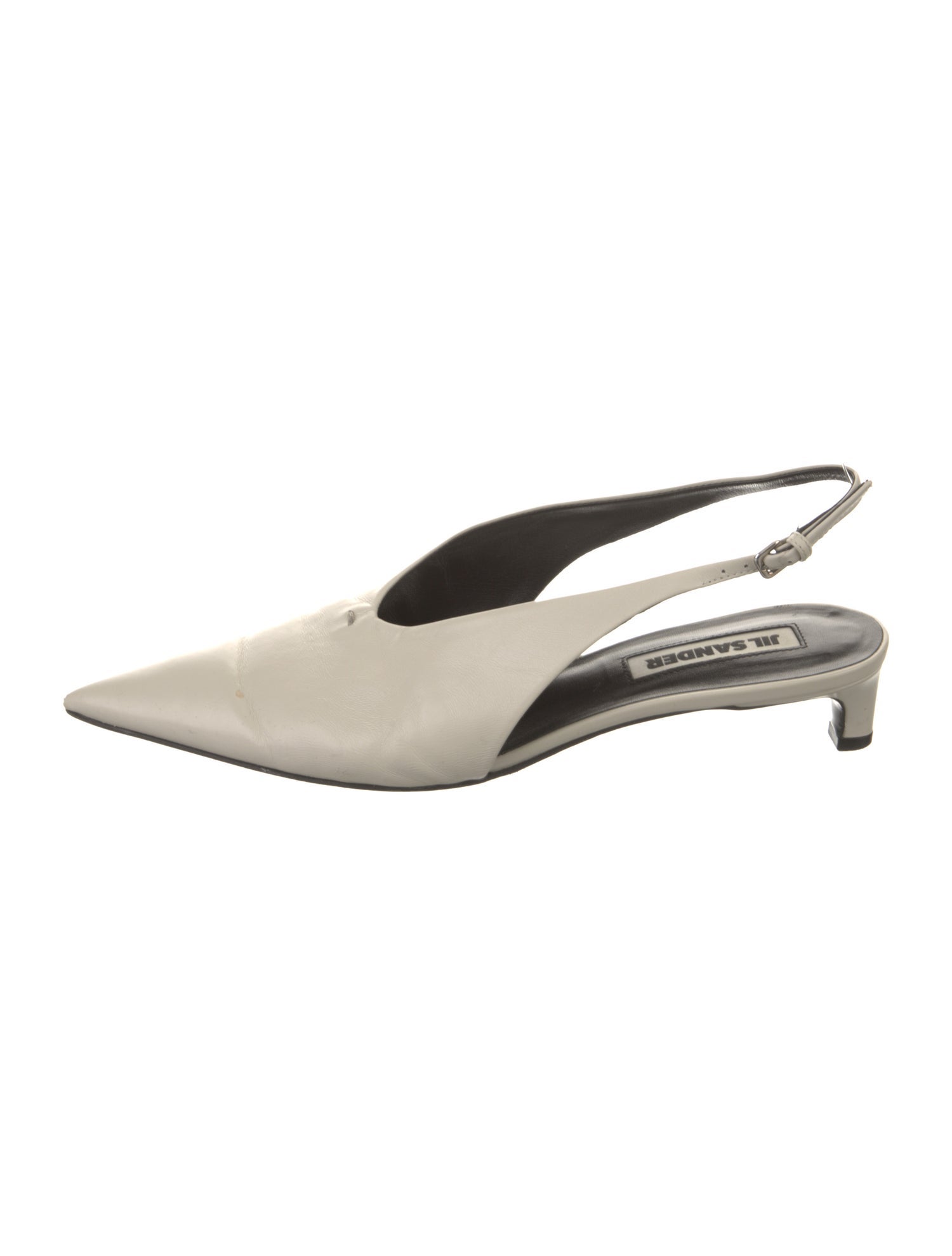 Jil Sander Leather Slingback Pumps