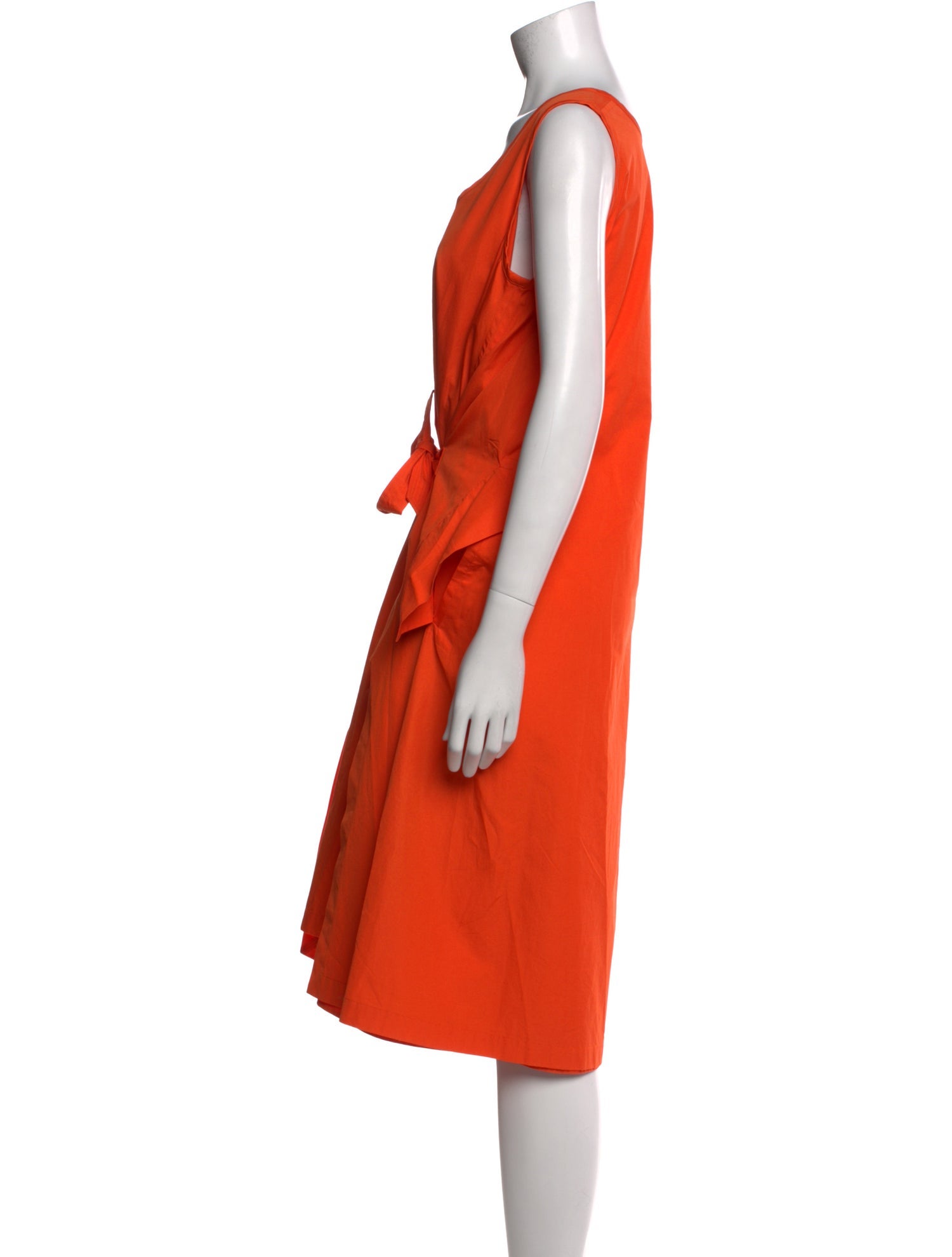 Jil Sander Scoop Neck Midi Length Dress