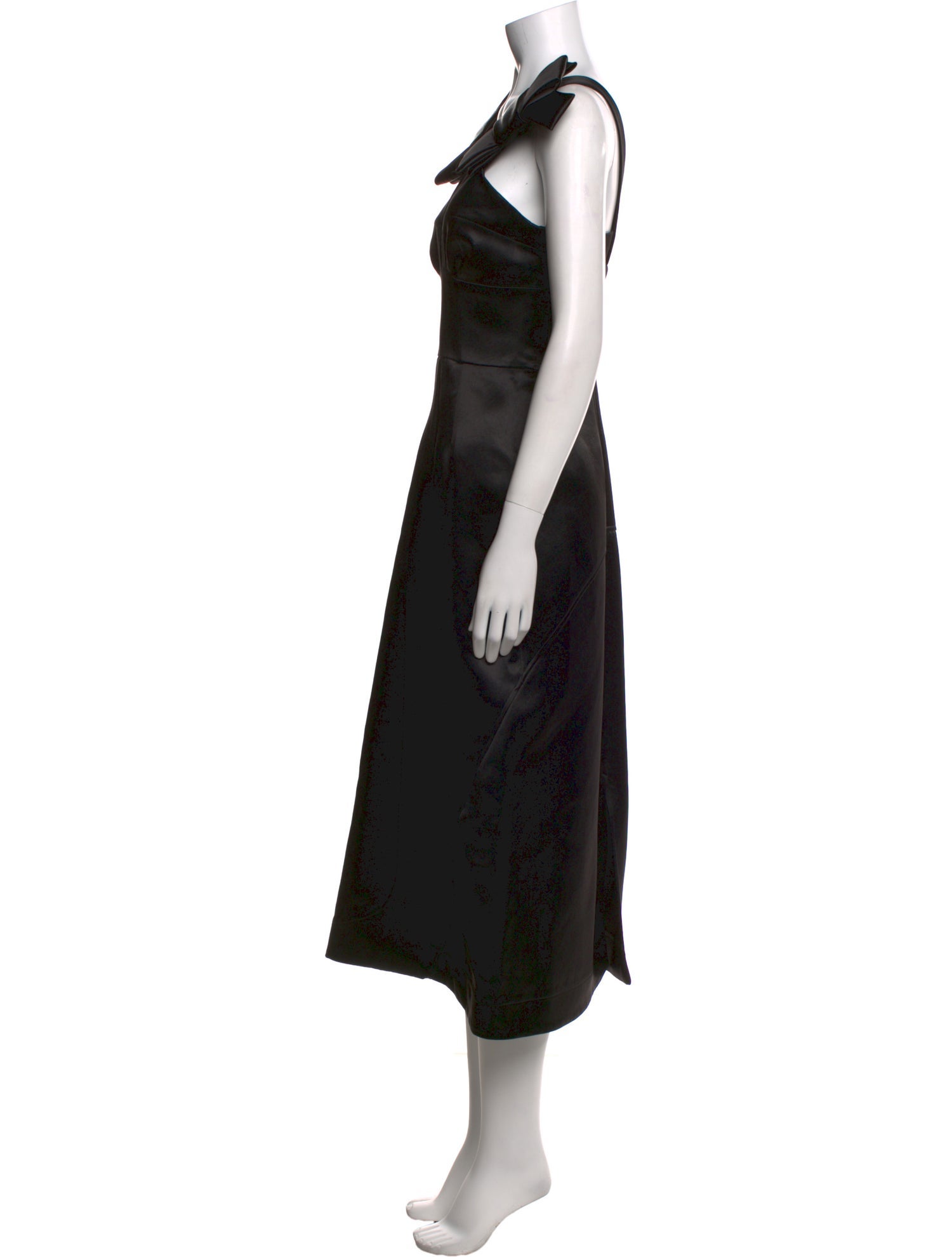 Jil Sander V-Neck Midi Length Dress
