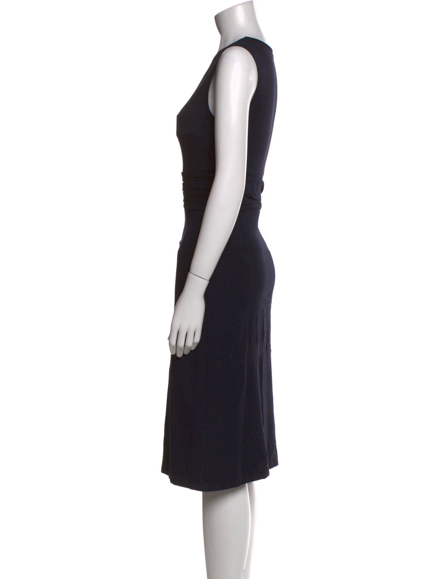 Jil Sander Scoop Neck Knee-Length Dress