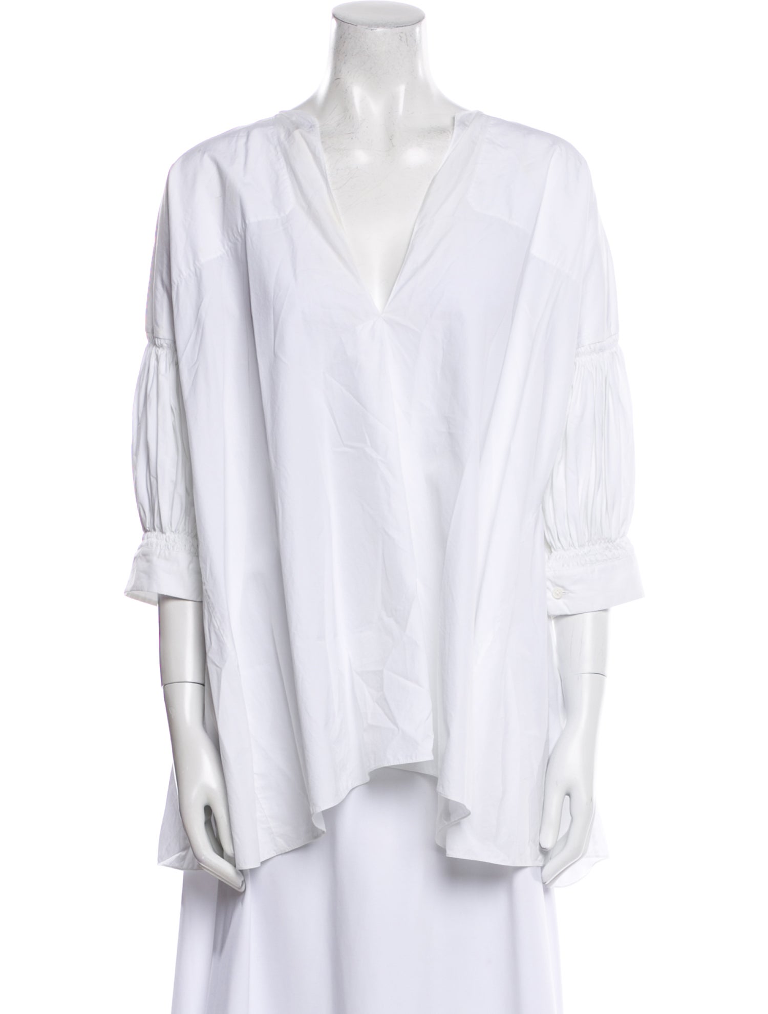 Jil Sander V-Neck Three-Quarter Sleeve Tunic