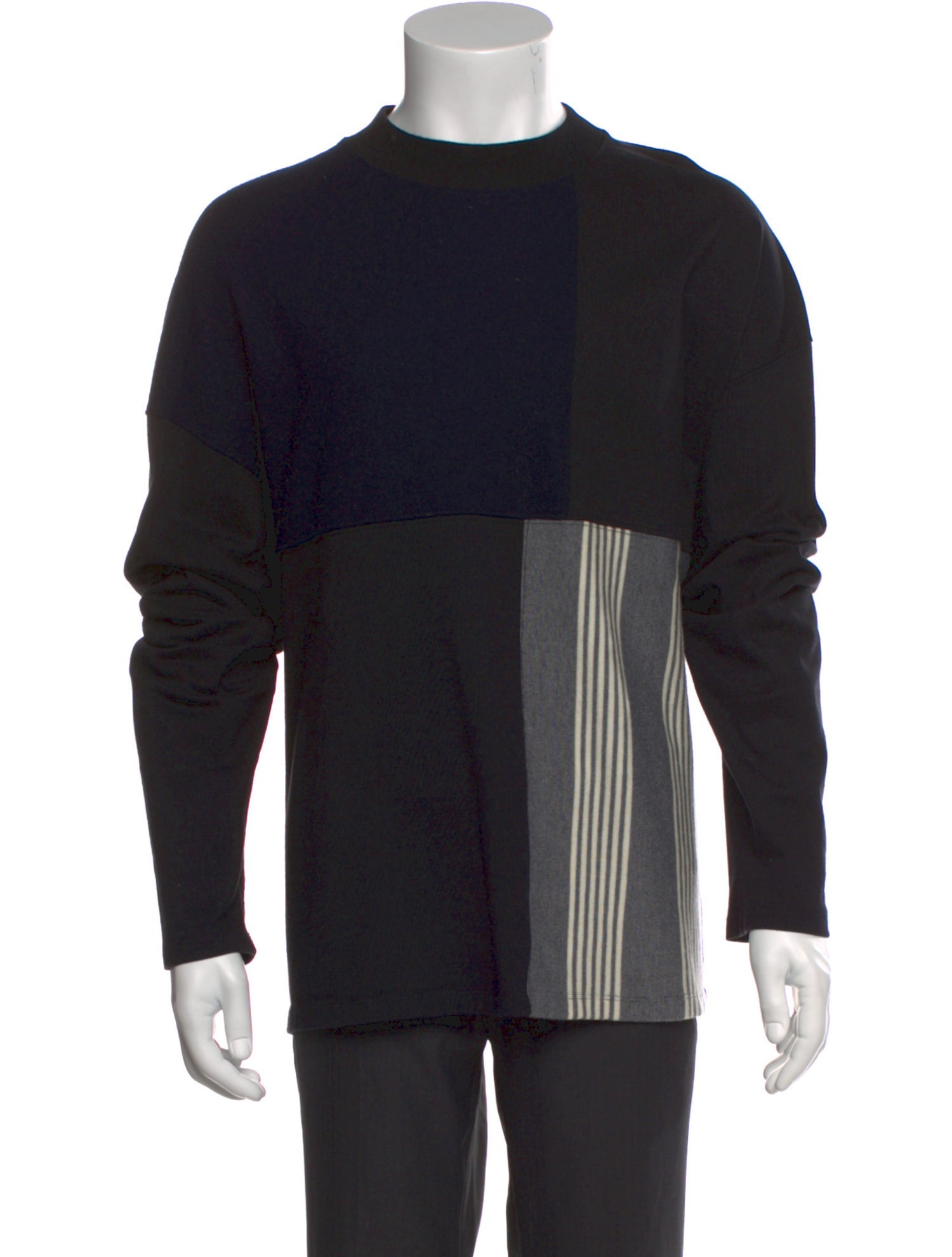 Jil Sander Striped Crew Neck Sweatshirt